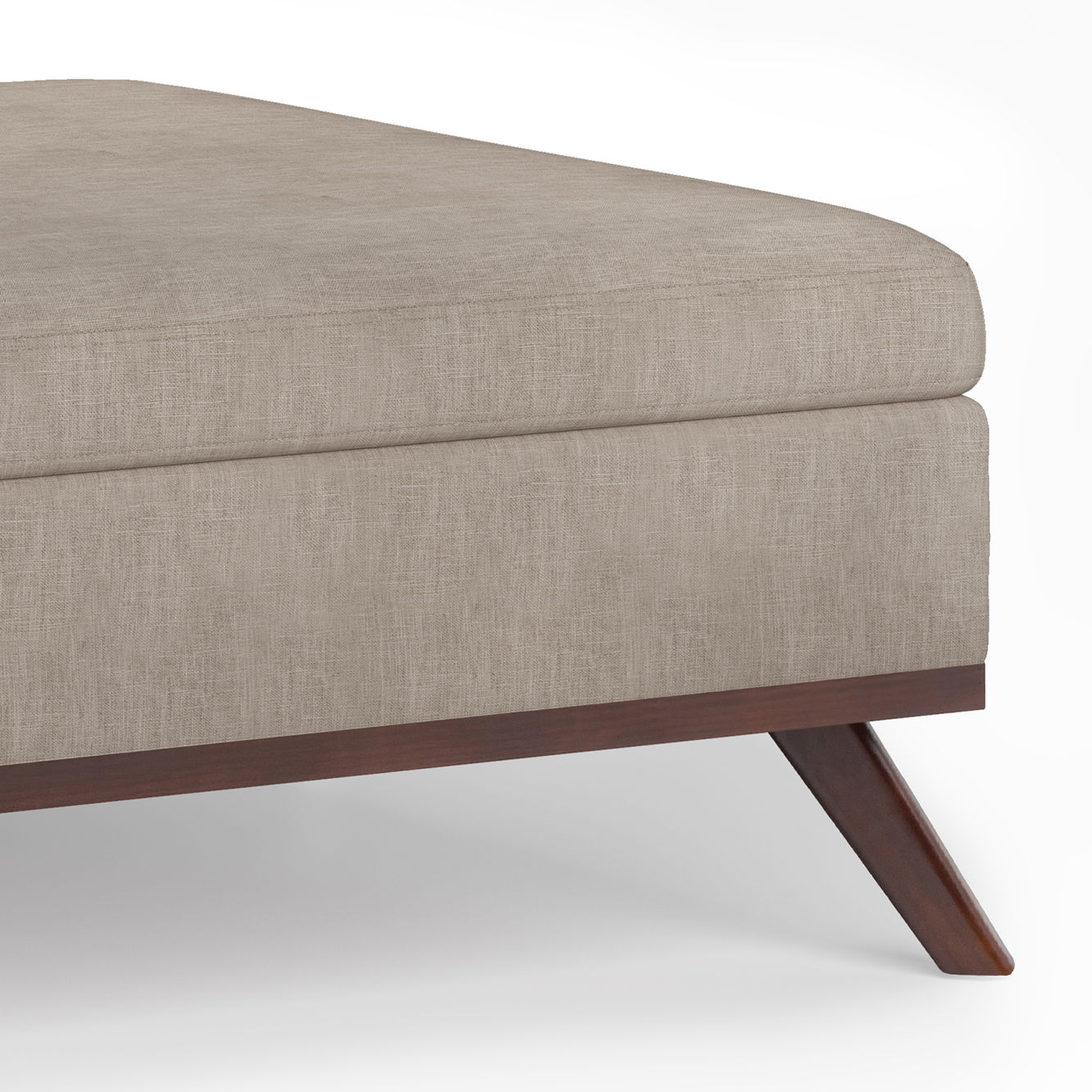 Owen - Multifunctional Square Coffee Table Storage Ottoman - Best Buy Furniture