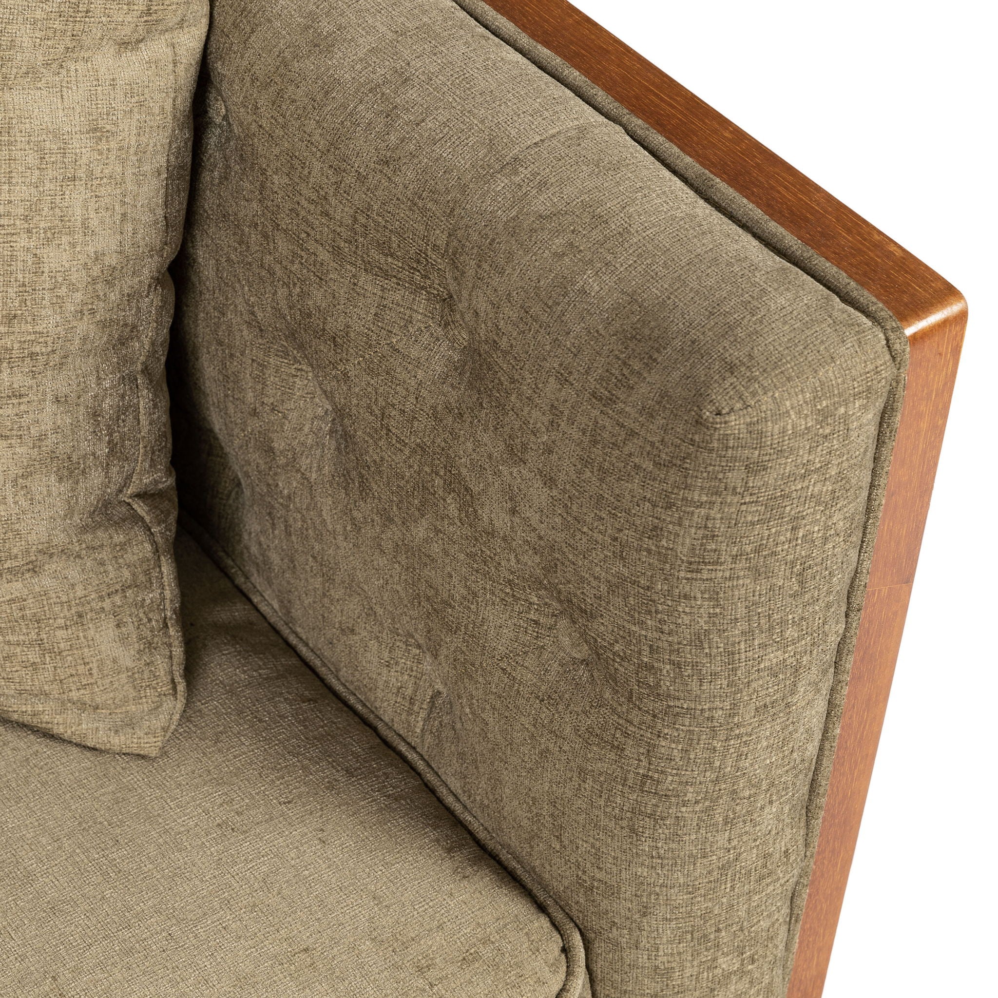 Retro Modern Loveseat With Button Tufted Upholstery