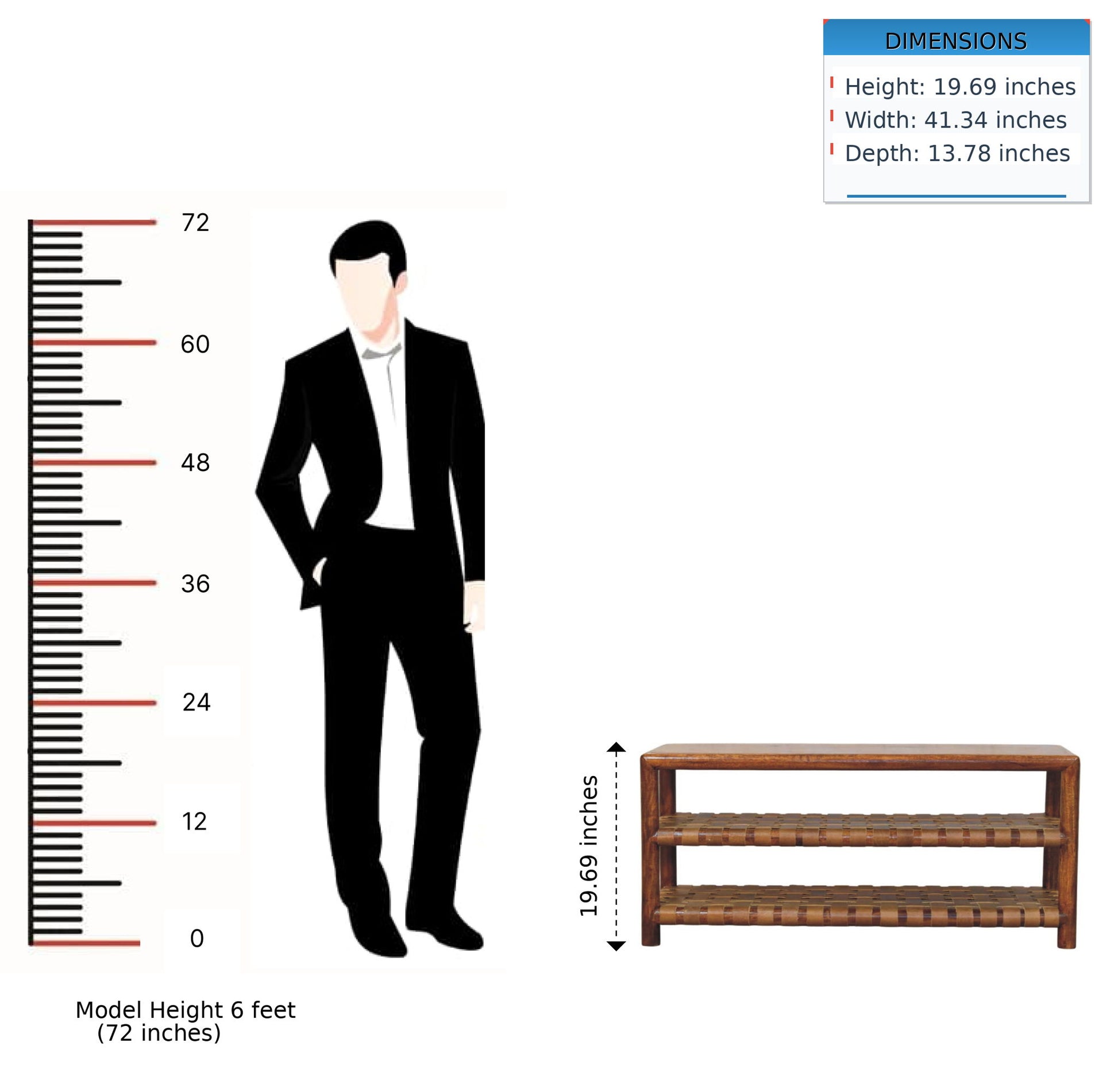 Regency - Woven 2 Slot Shoe Rack - Brown - Best Buy Furniture