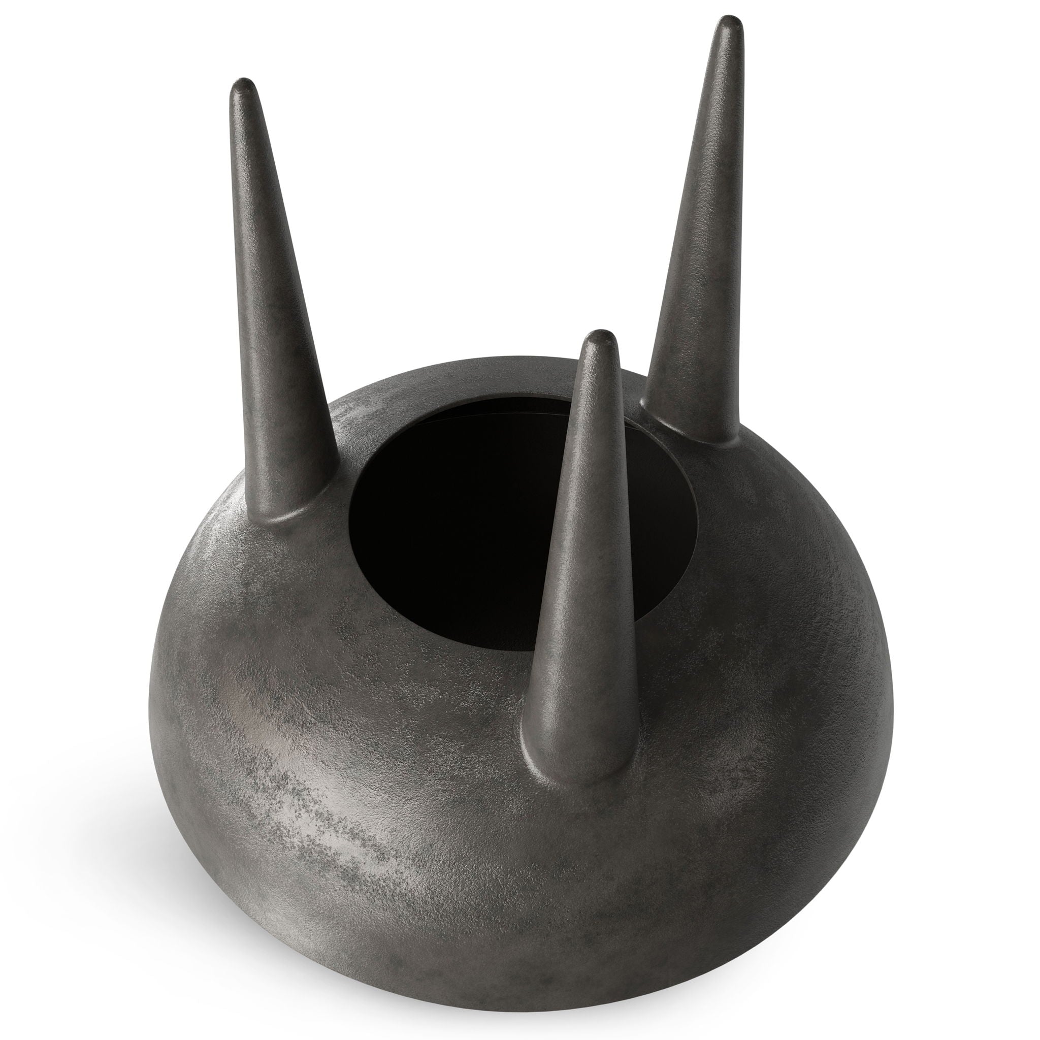 Otto - Cast Aluminum Side Table - Black - Best Buy Furniture