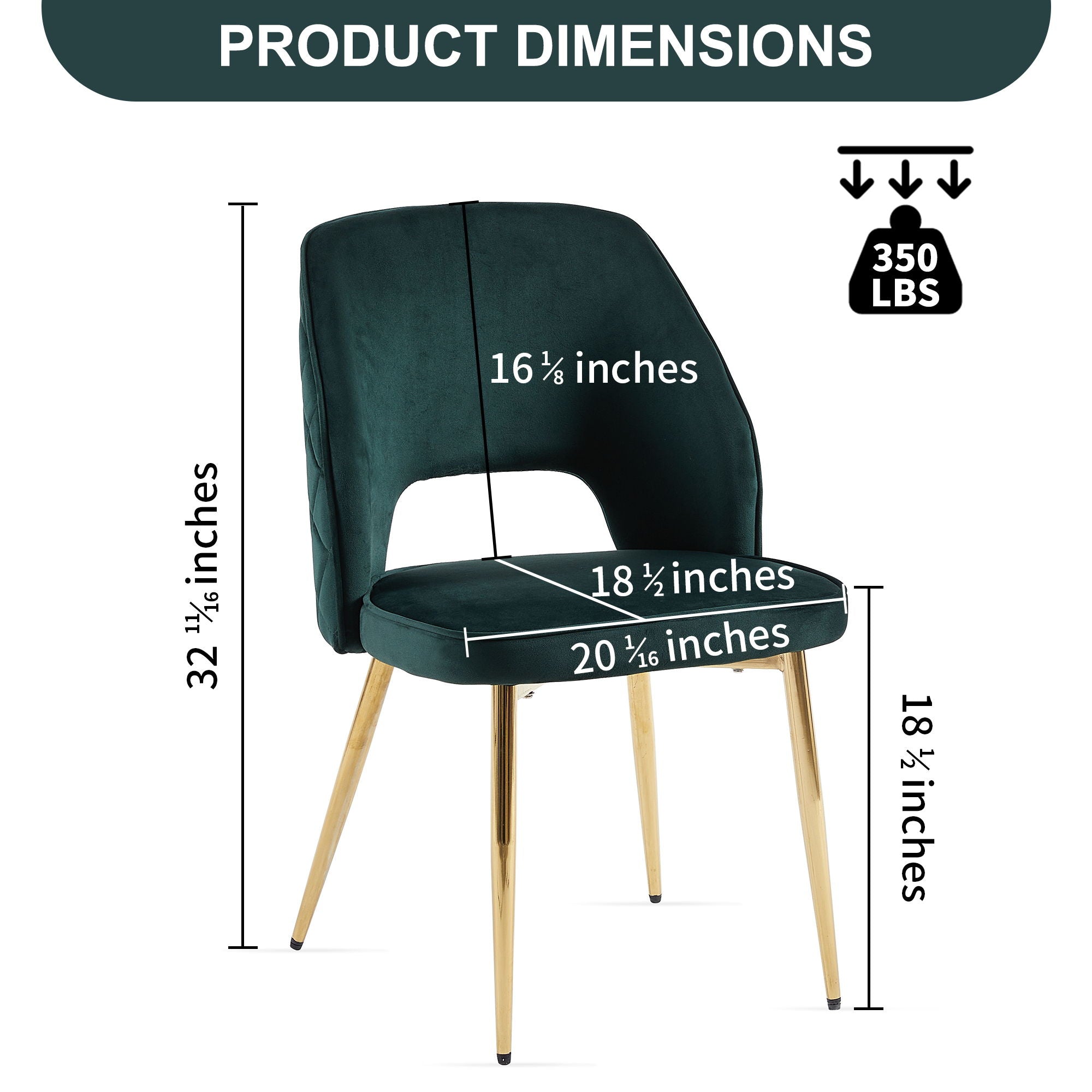 Velvet Dining Chairs With Metal Legs And Hollow Back Upholstered Dining Chairs - Best Buy Furniture