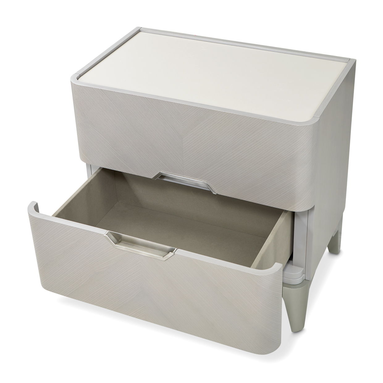 Penthouse - Nightstand - Gray - Best Buy Furniture