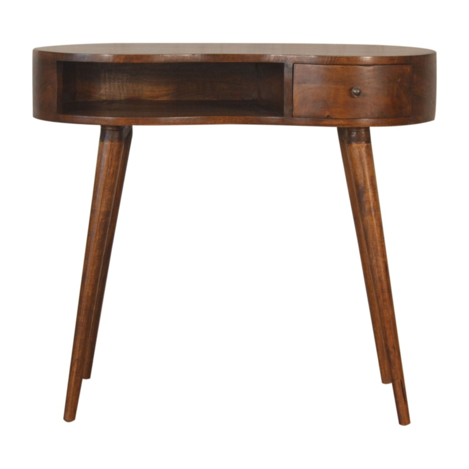 Rounded Writing Desk - Chestnut - Best Buy Furniture