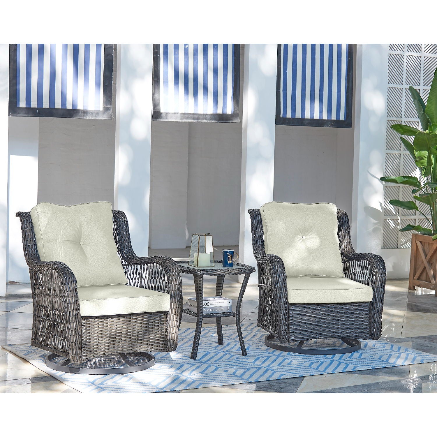Fruttuo - 3 Piece Outdoor Patio Set
