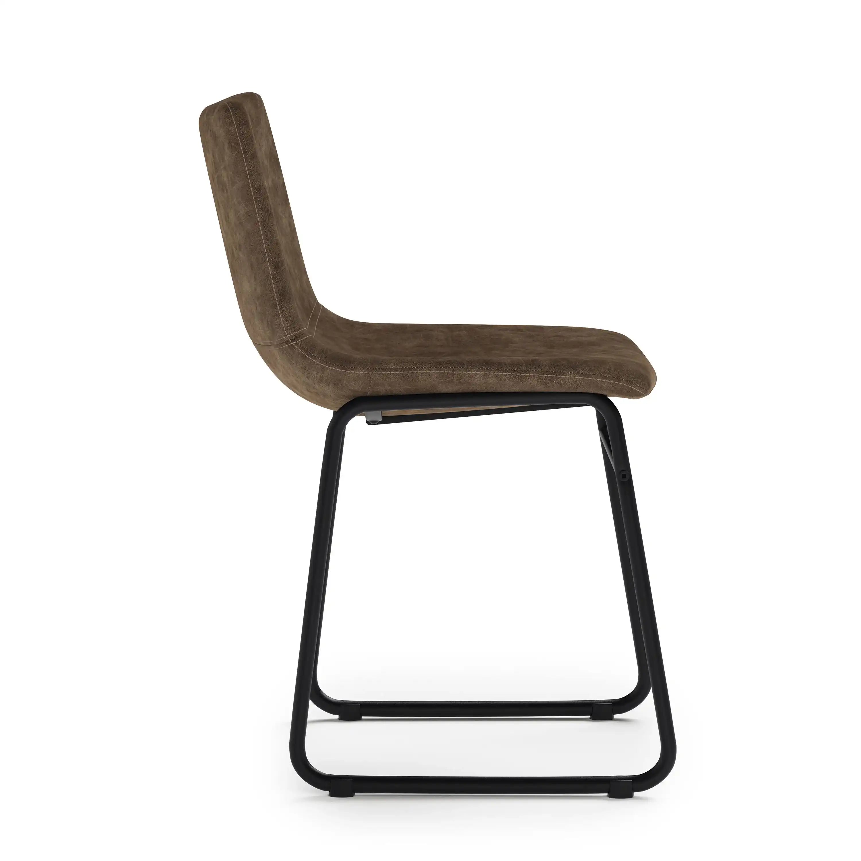 Warner - Dining Chair (Set of 2) - Distressed Brown - Best Buy Furniture