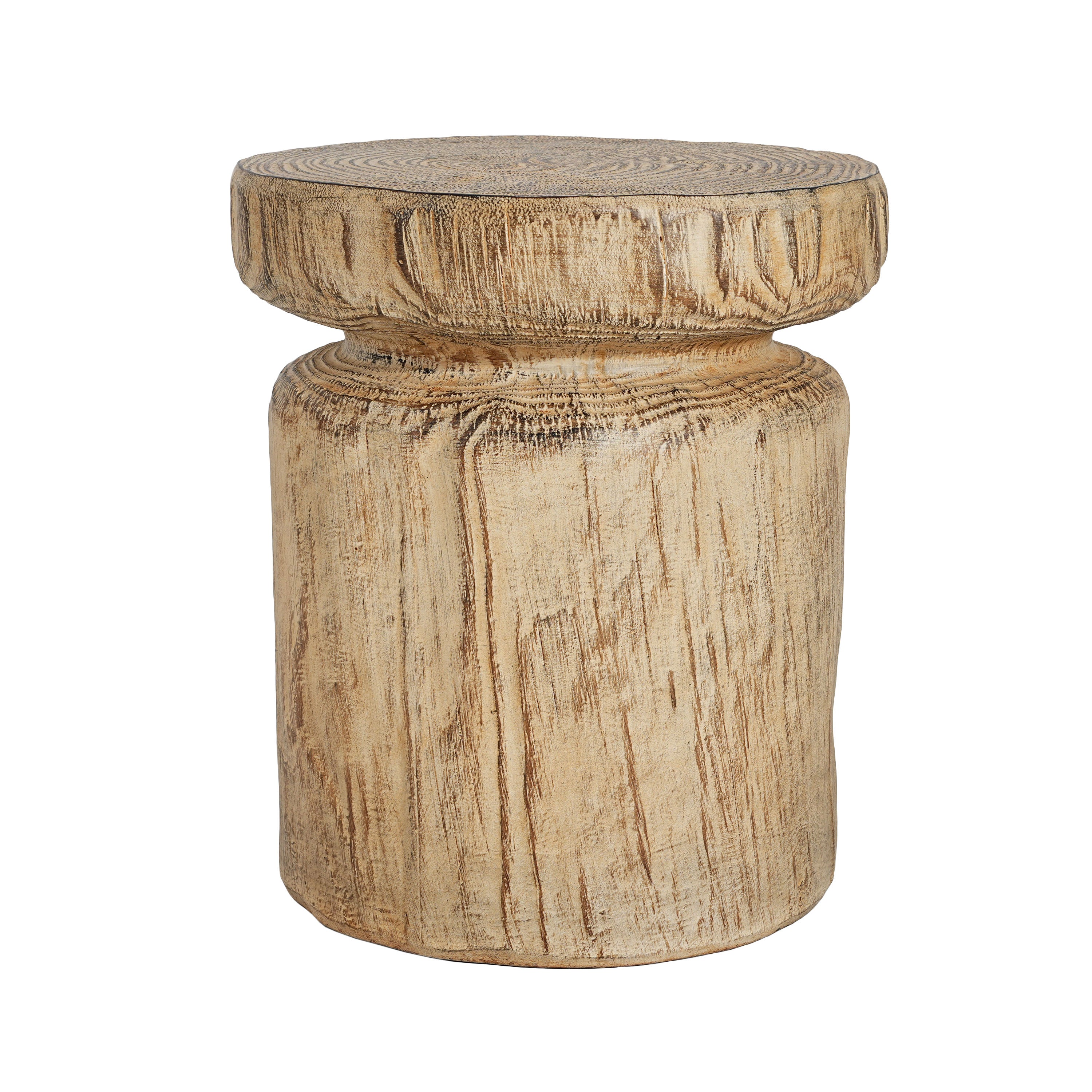 MGO Wood Grain Side Table - Natural