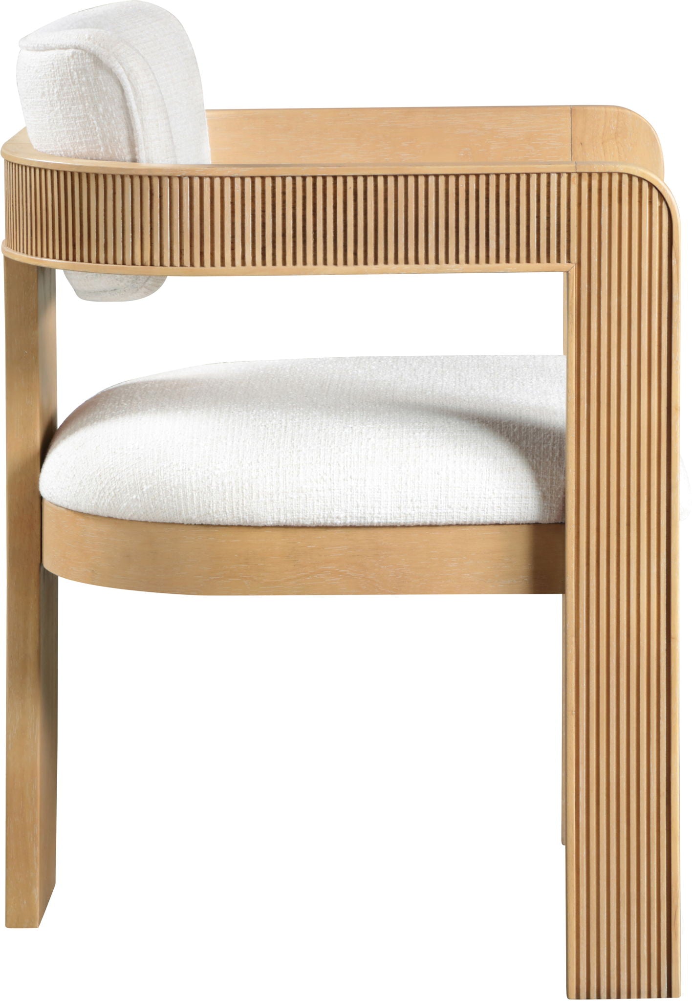 Sacha - Linen Dining Chair With Natural Base (Set of 2)