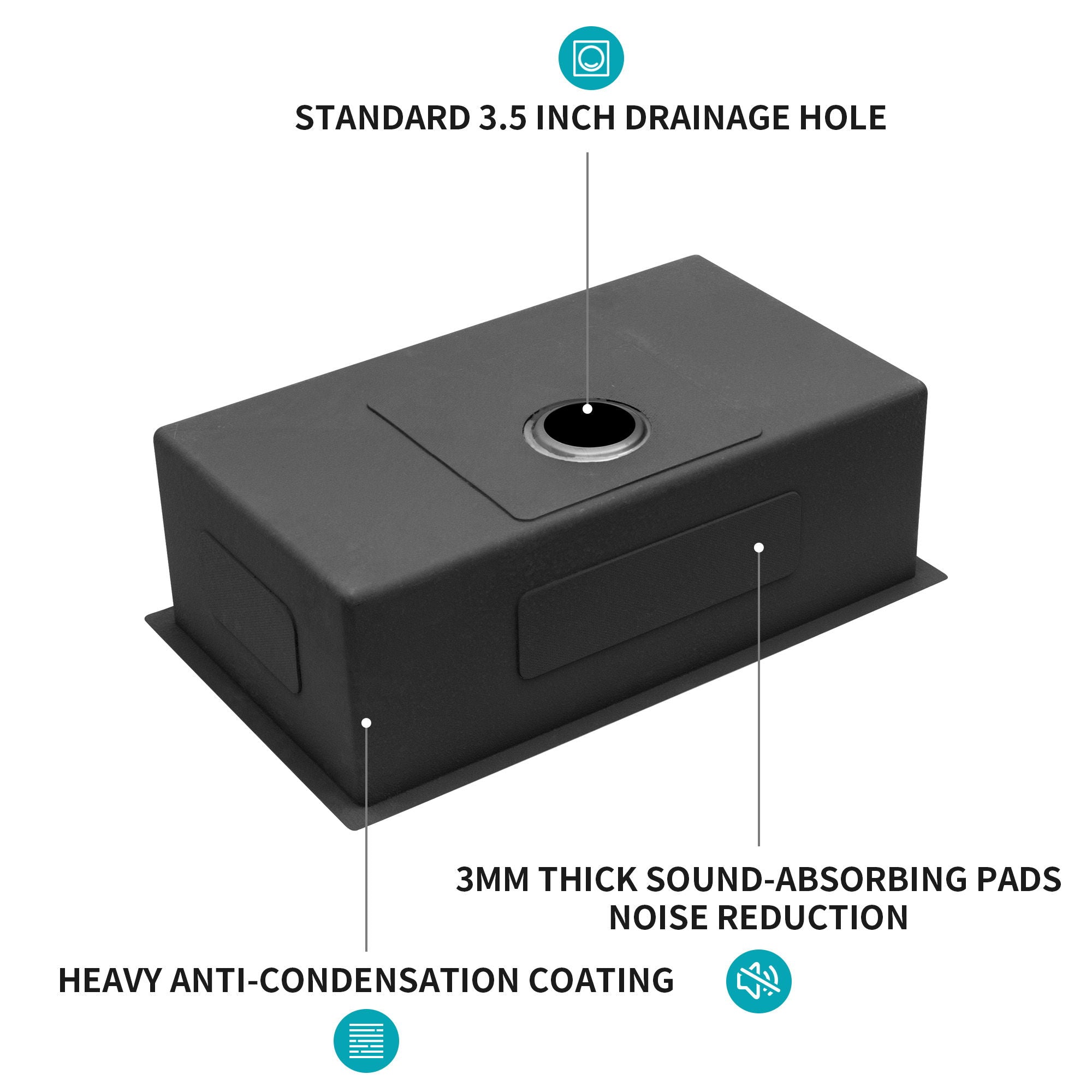 Undermount Kitchen Sink With Deep Single Bowl