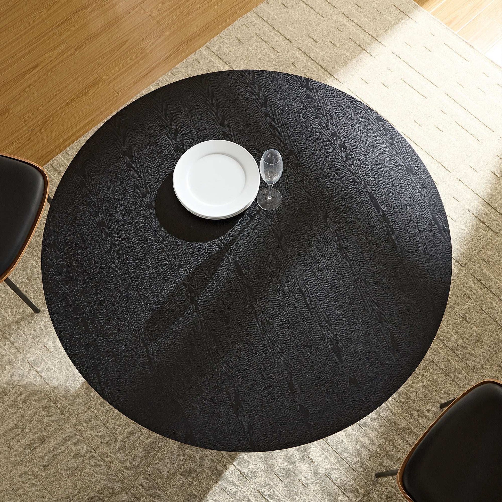 47.24" Black MDF Dining Table for Small Spaces - Best Buy Furniture