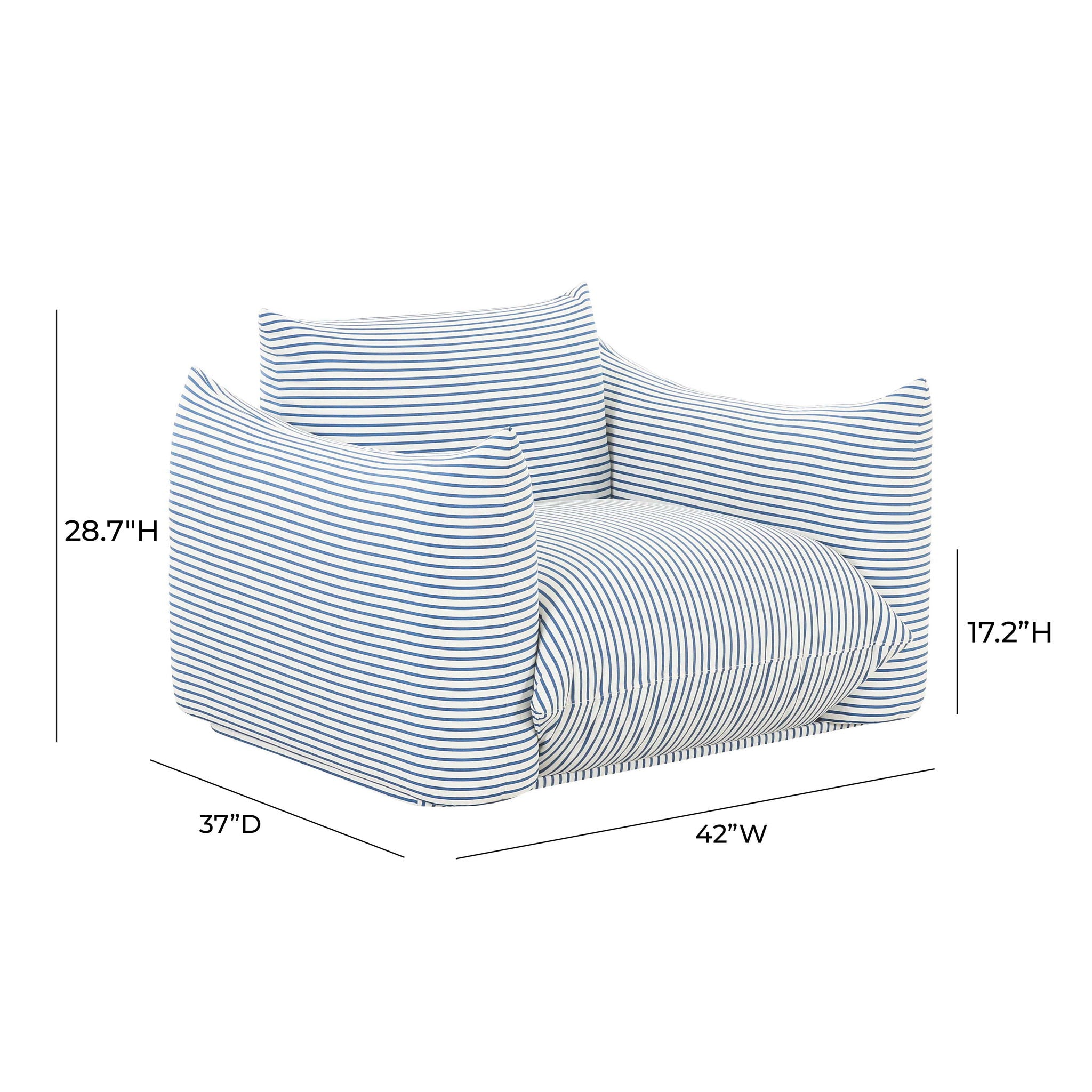 Saint Tropez - Stuffed Outdoor Armchair