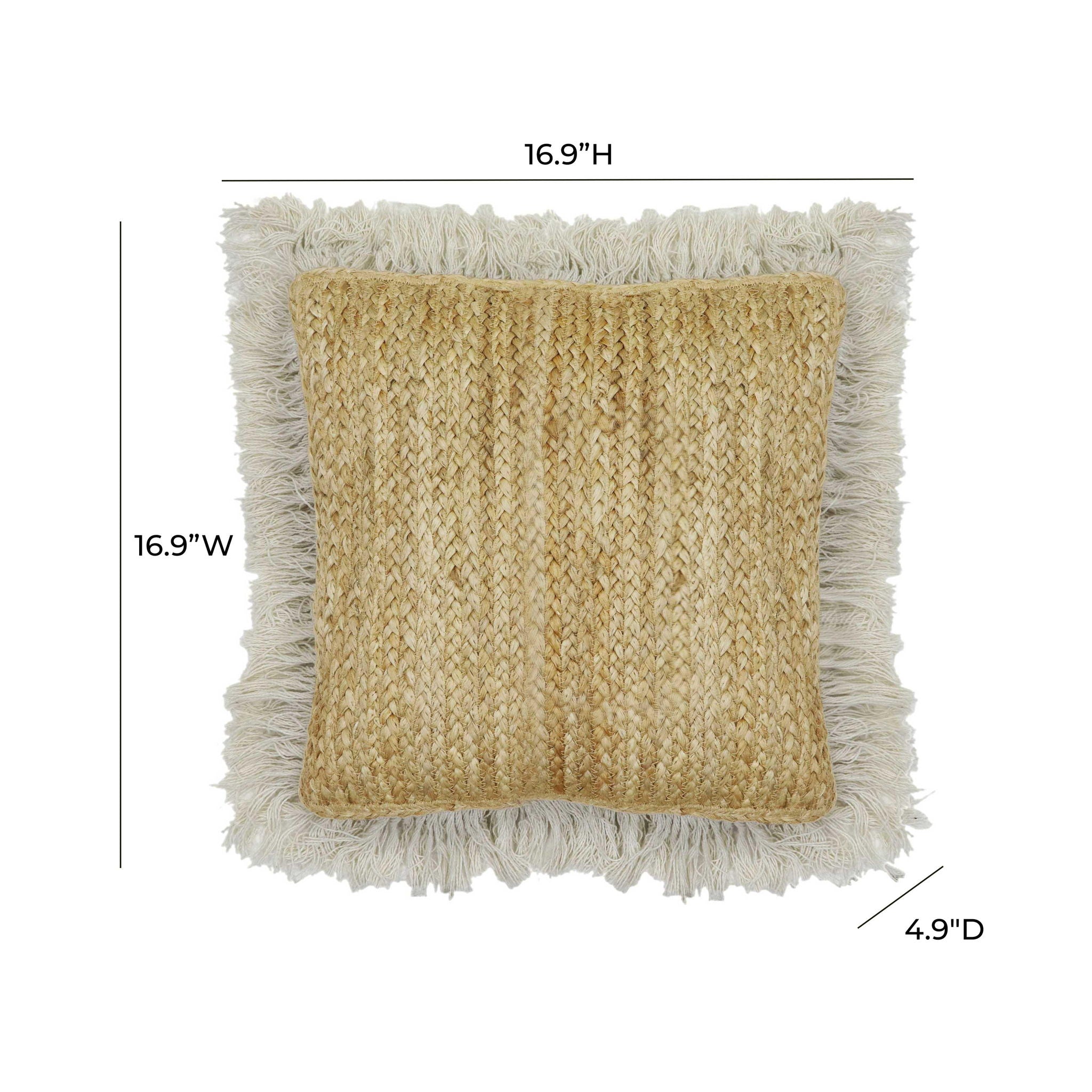 Emerge - Square Accent Pillow - Natural