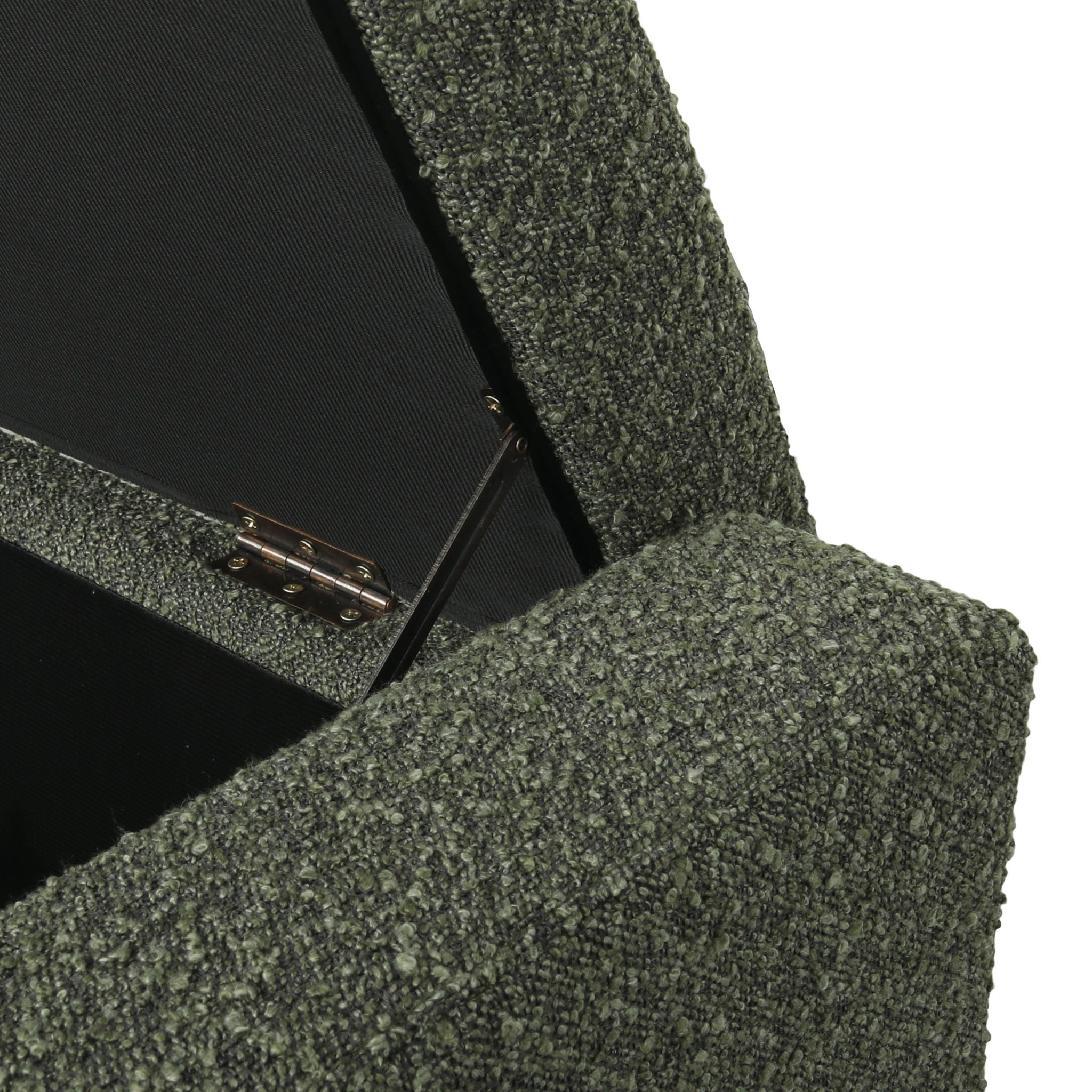 Textured Fabric Ottoman Bench With Hinged Lid - Best Buy Furniture