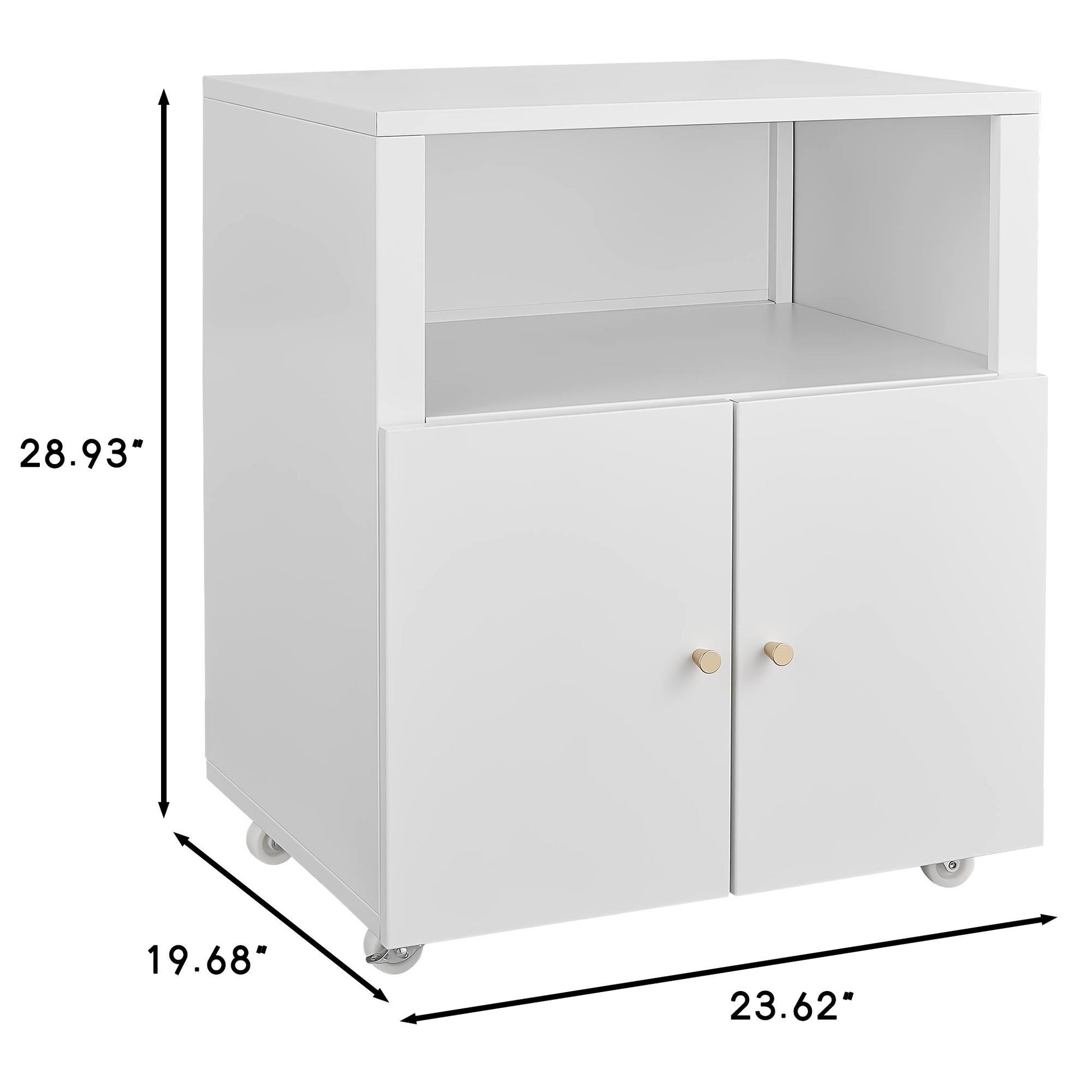 Home Office Printer Stand With Wheels And File Cabinet - Best Buy Furniture