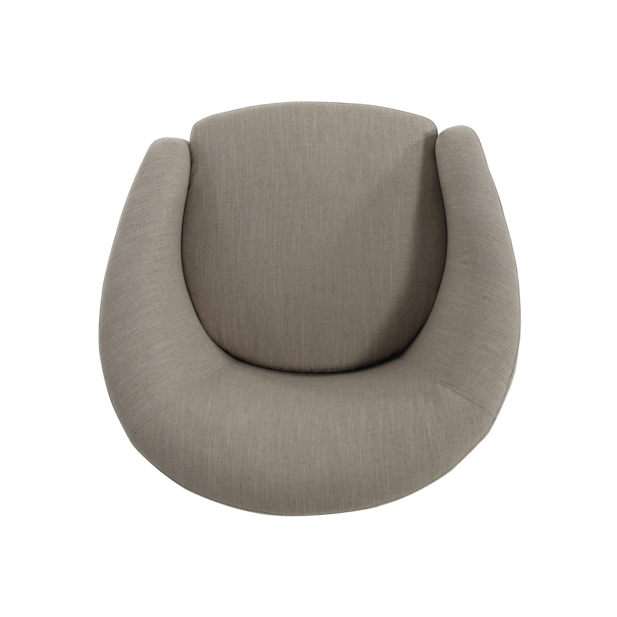 Contemporary Swivel Glider Chair With 360 Degree Rotation