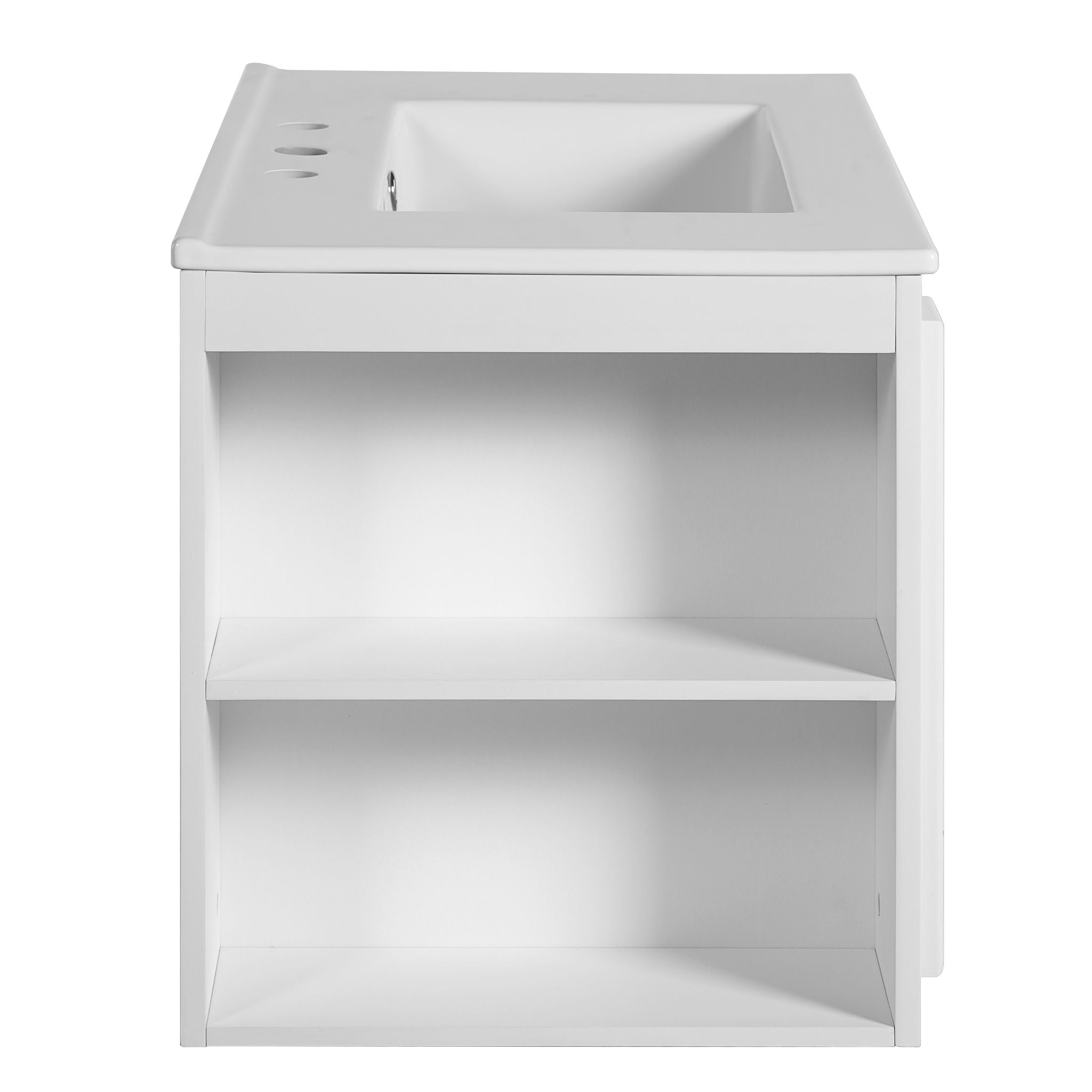 Wall Mounted Bathroom Vanity With 2 Drawers, Sink, Floating Storage Unit