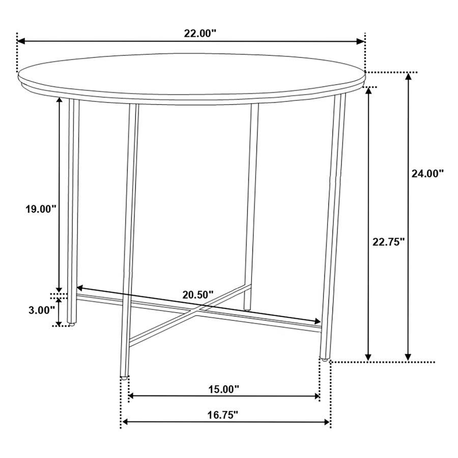 Ellison - Round Marble Coffee And End Table Set