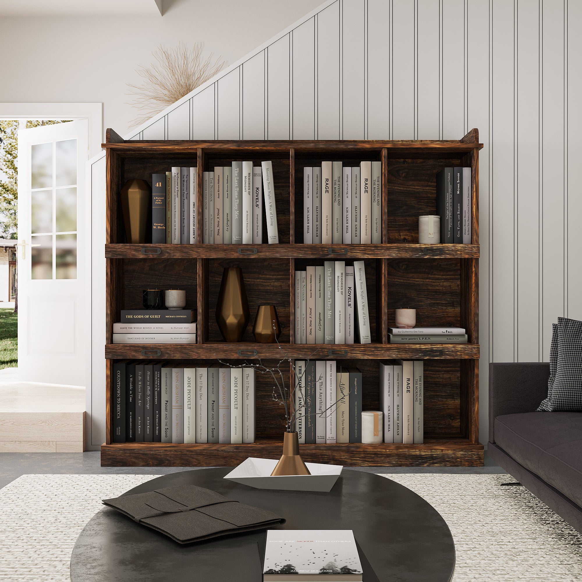 10-shelf Bookcase | Modern Book shelf