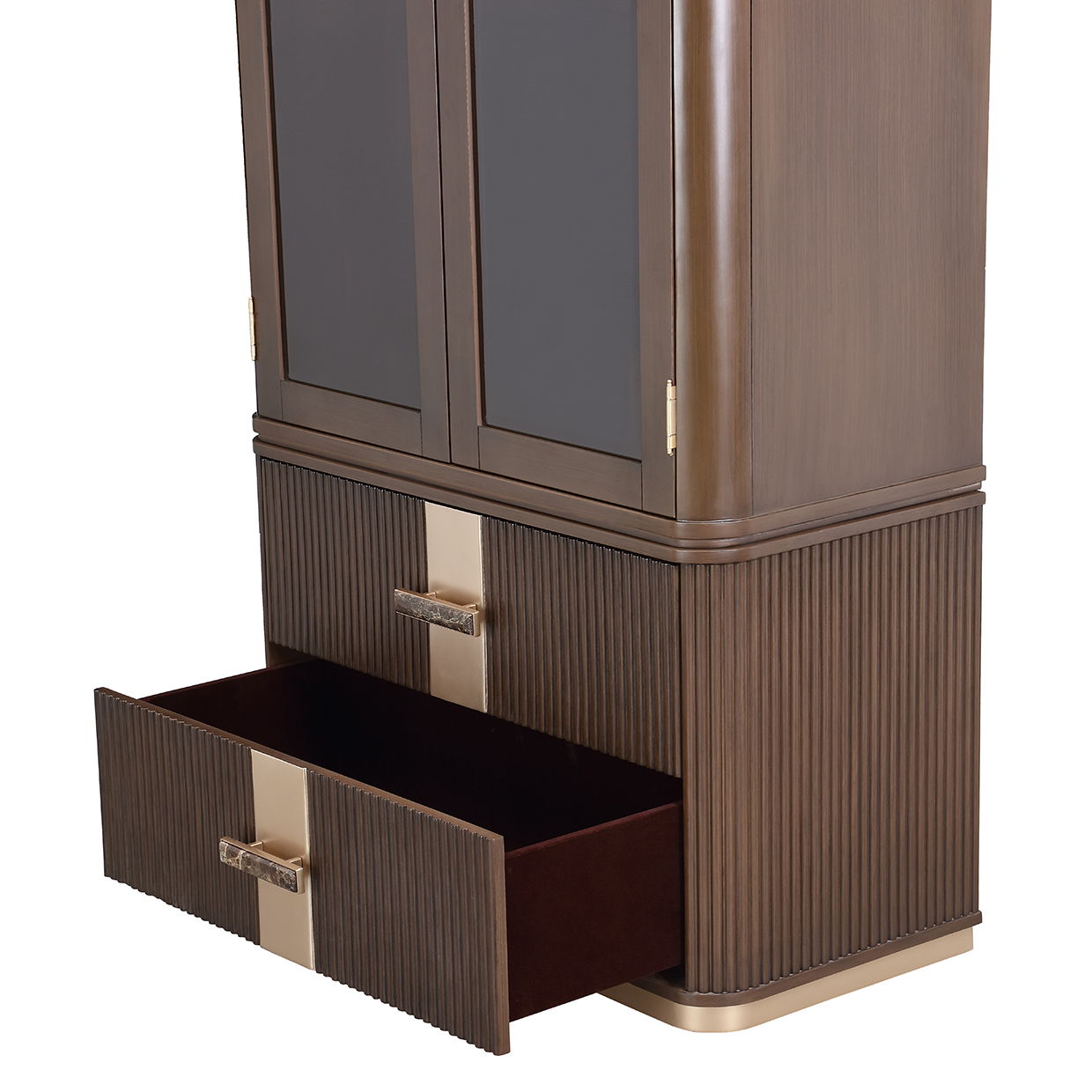 West Kensington - Display Cabinet - Medium Espresso - Best Buy Furniture