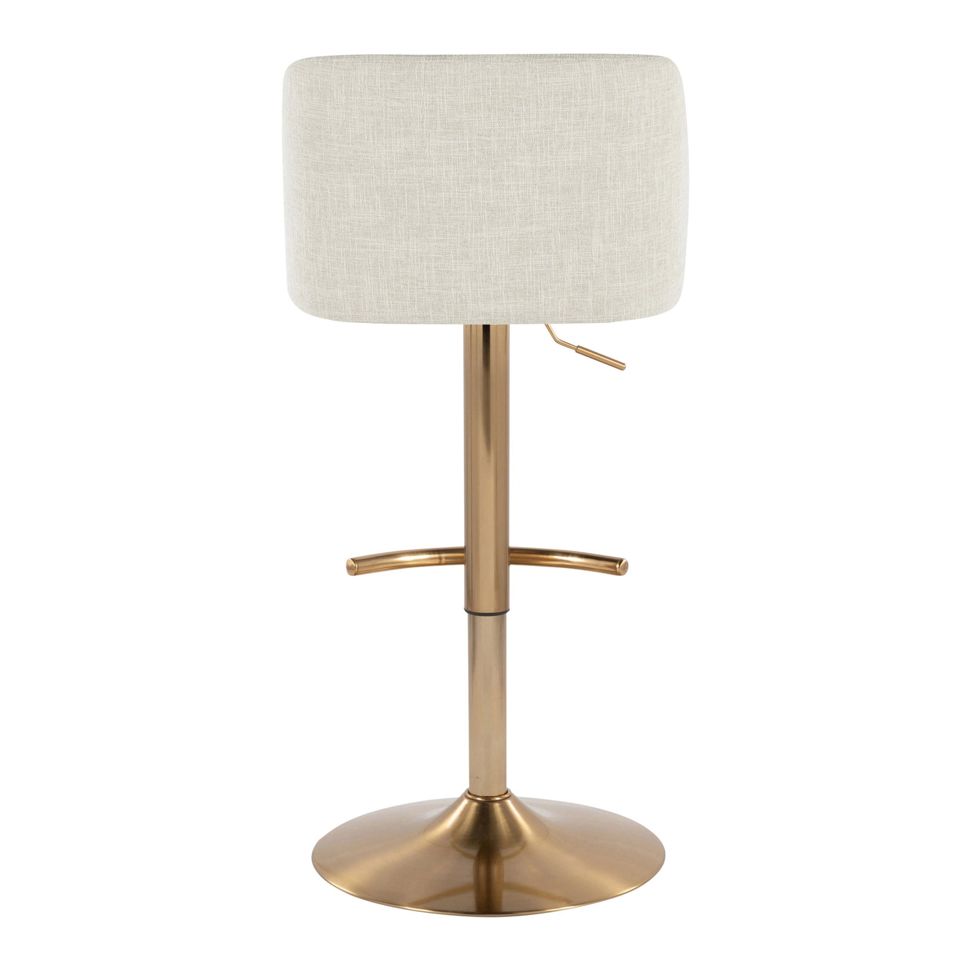 Toriano - Contemporary Adjustable Barstool Swivel With Rounded T Footrest (Set of 2) - Best Buy Furniture