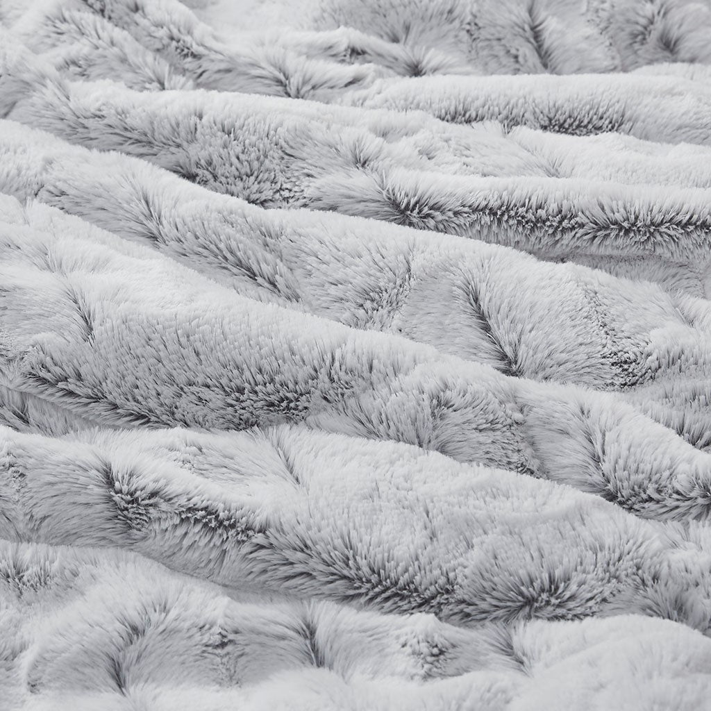Twin/Twin XL Back Print Long Fur Comforter Mini Set