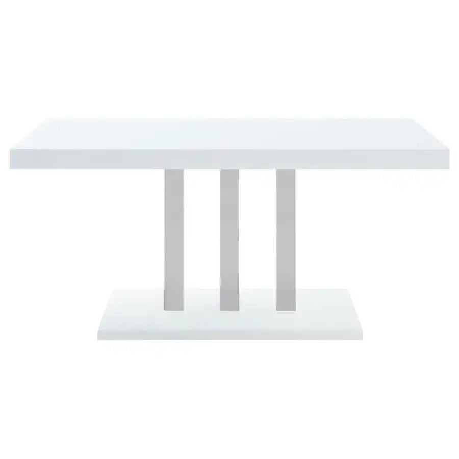 Brooklyn - Rectangular Dining Table - White High Gloss