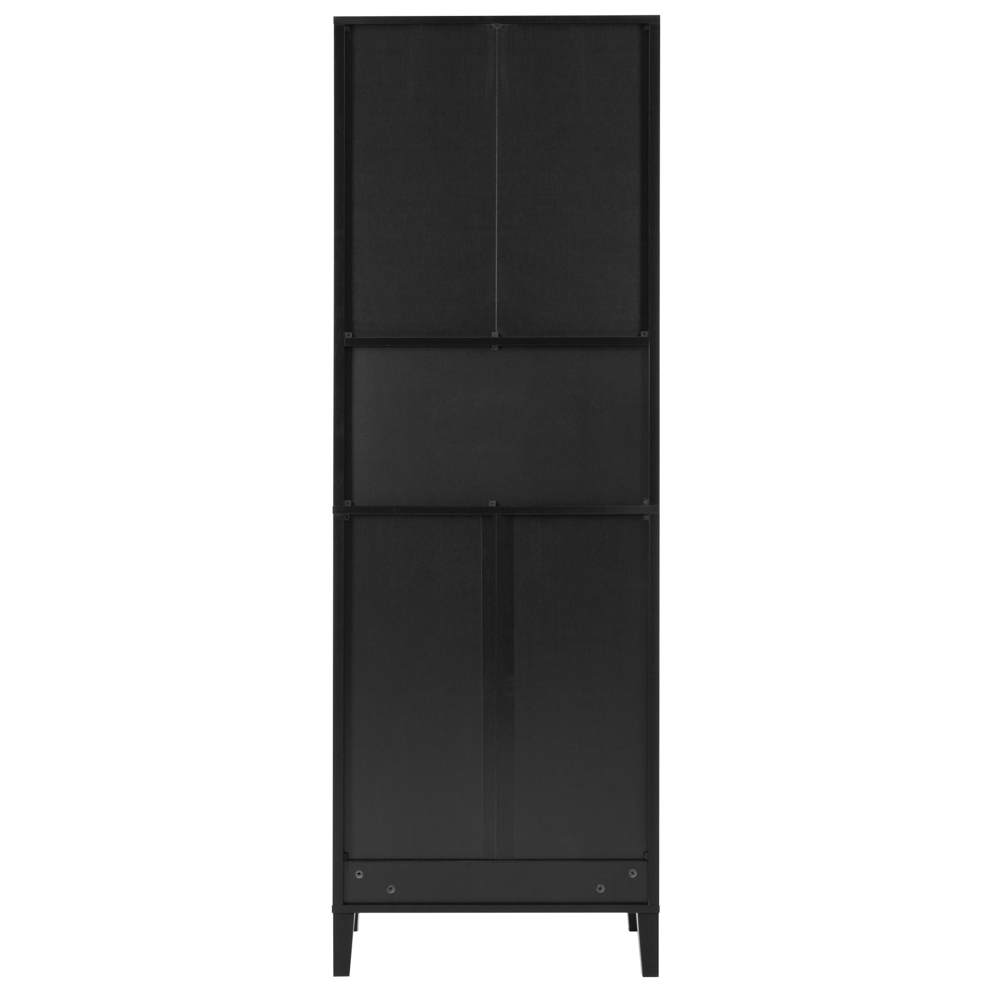 Freestanding Tall Bathroom Cabinet With Soft Close Doors And Adjustable Shelves