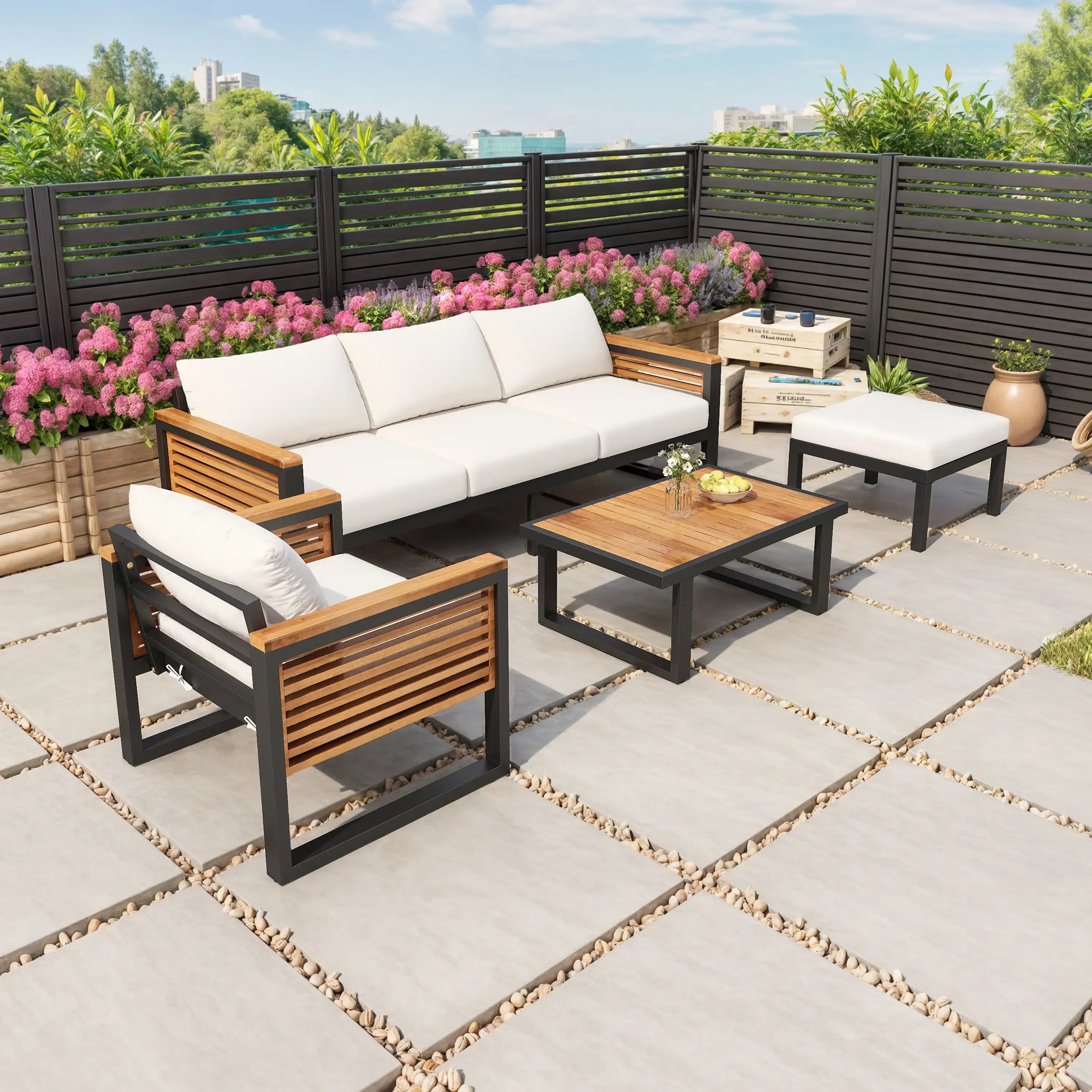 Outdoor 4-piece Patio Sofa Set | Outdoor Sofa set Sale