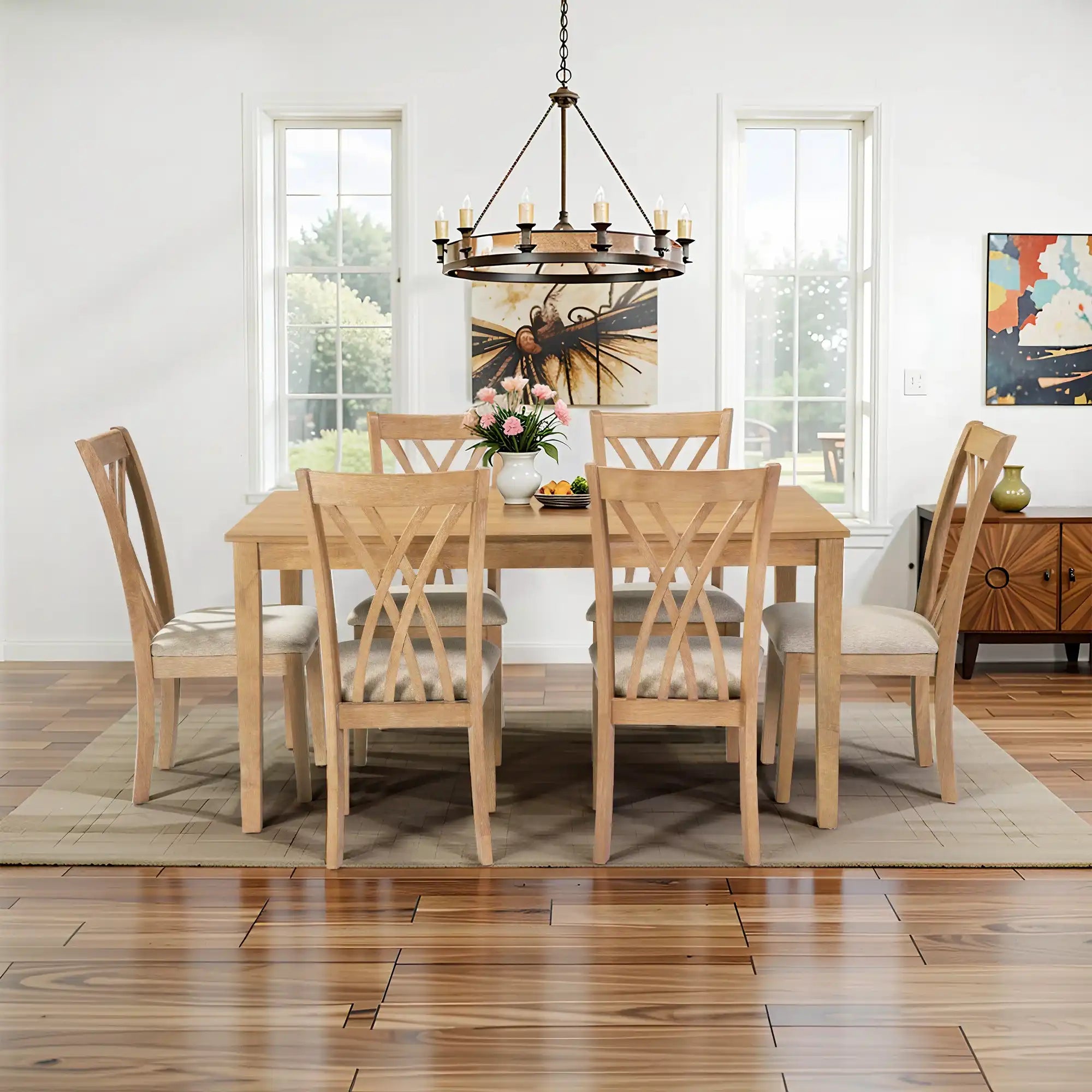 Clover & Co Dining Table Set of 6