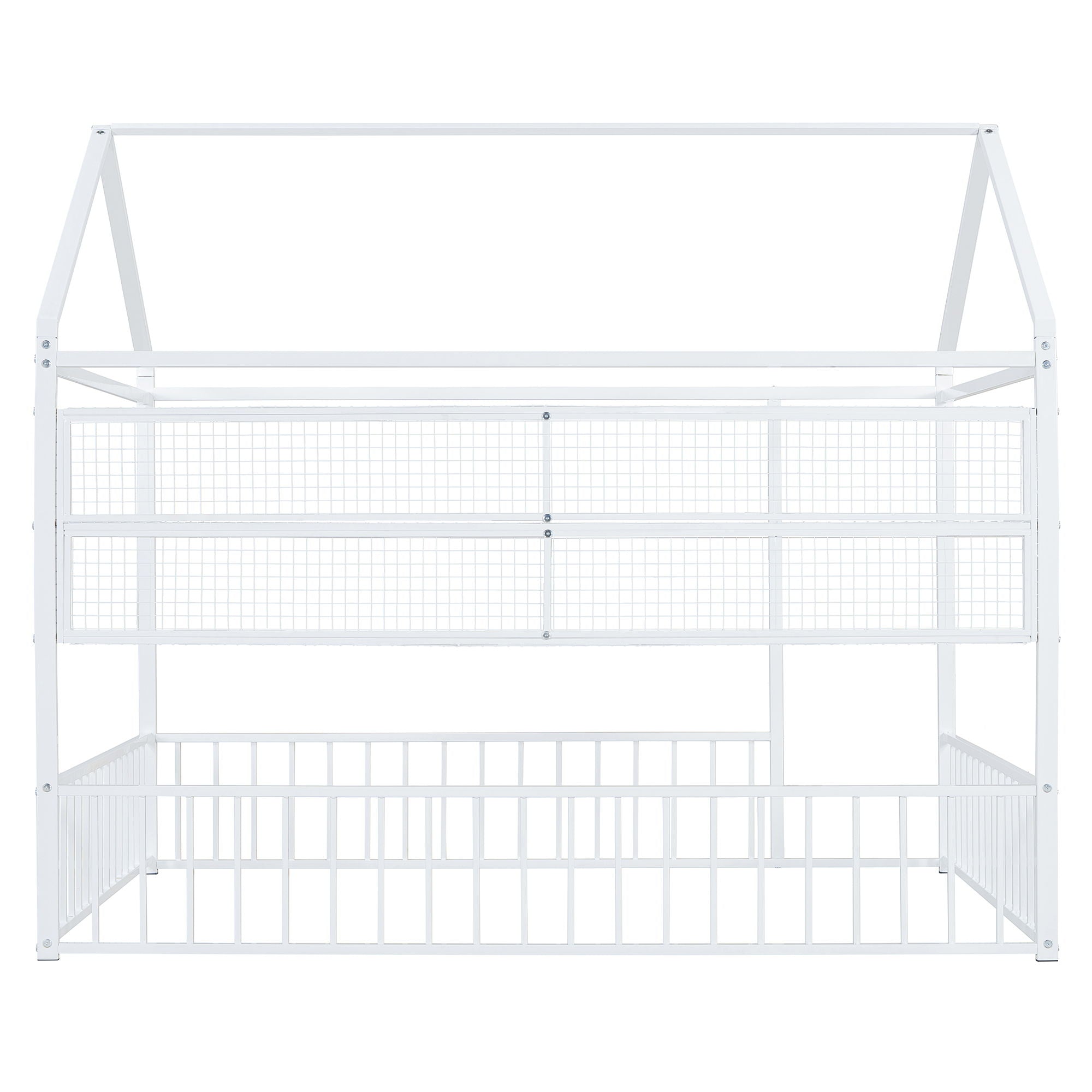 House Frame With Fence And Shelves