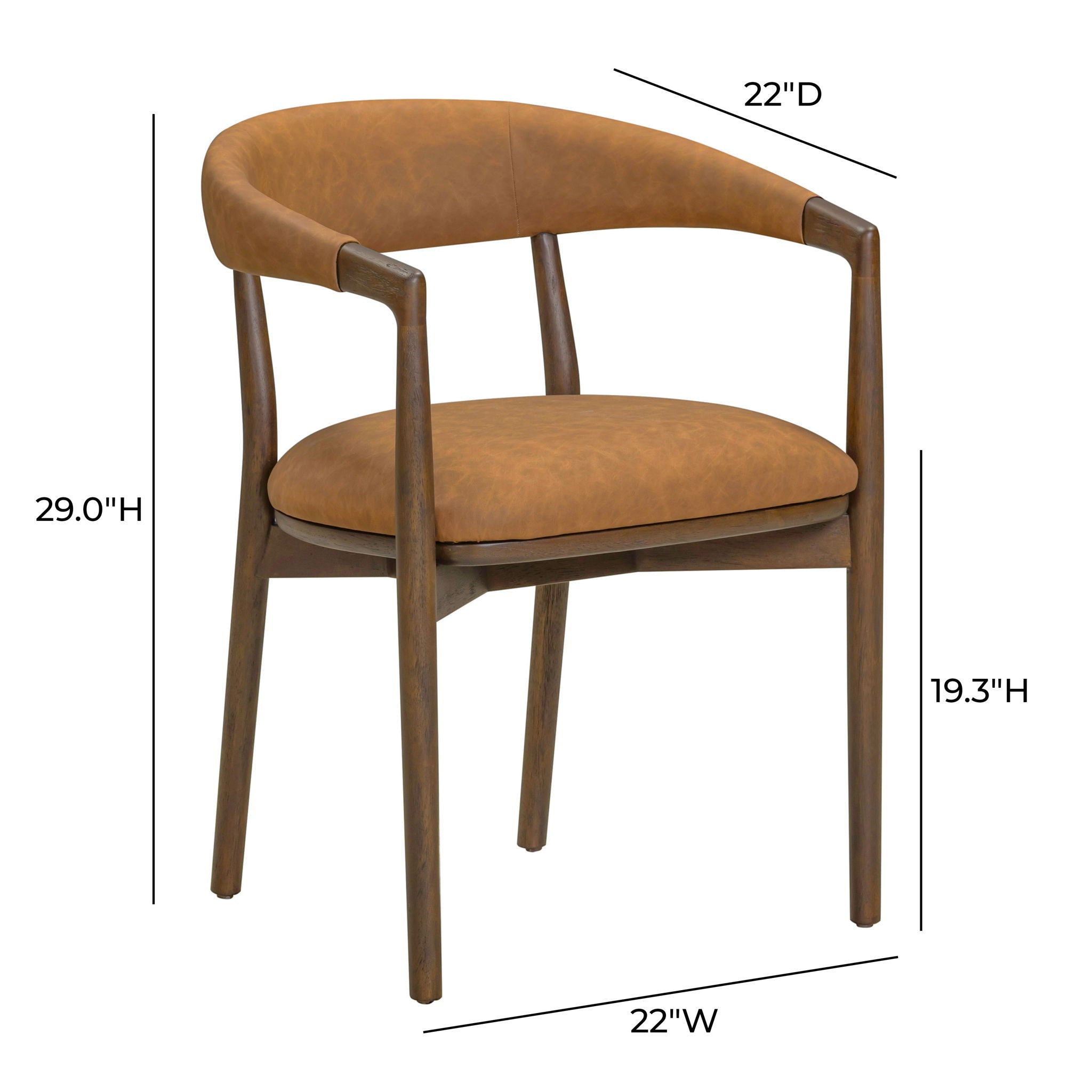 Vina - Vegan Leather Dining Chair