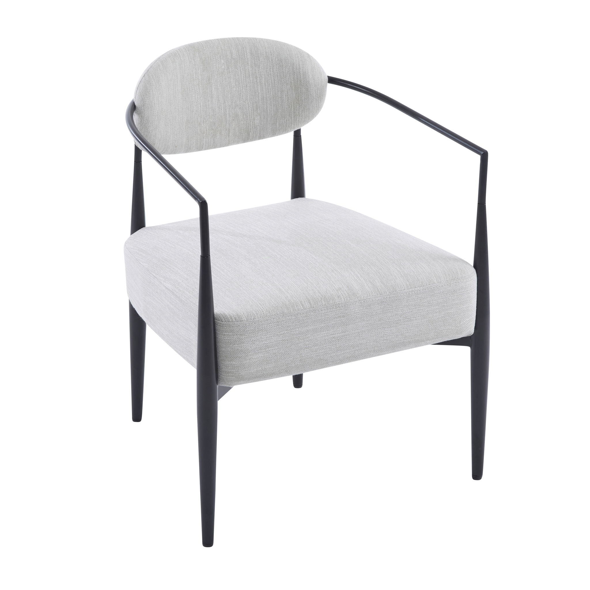 Modern Upholstered Accent Armchair With Pocket Spring Seat