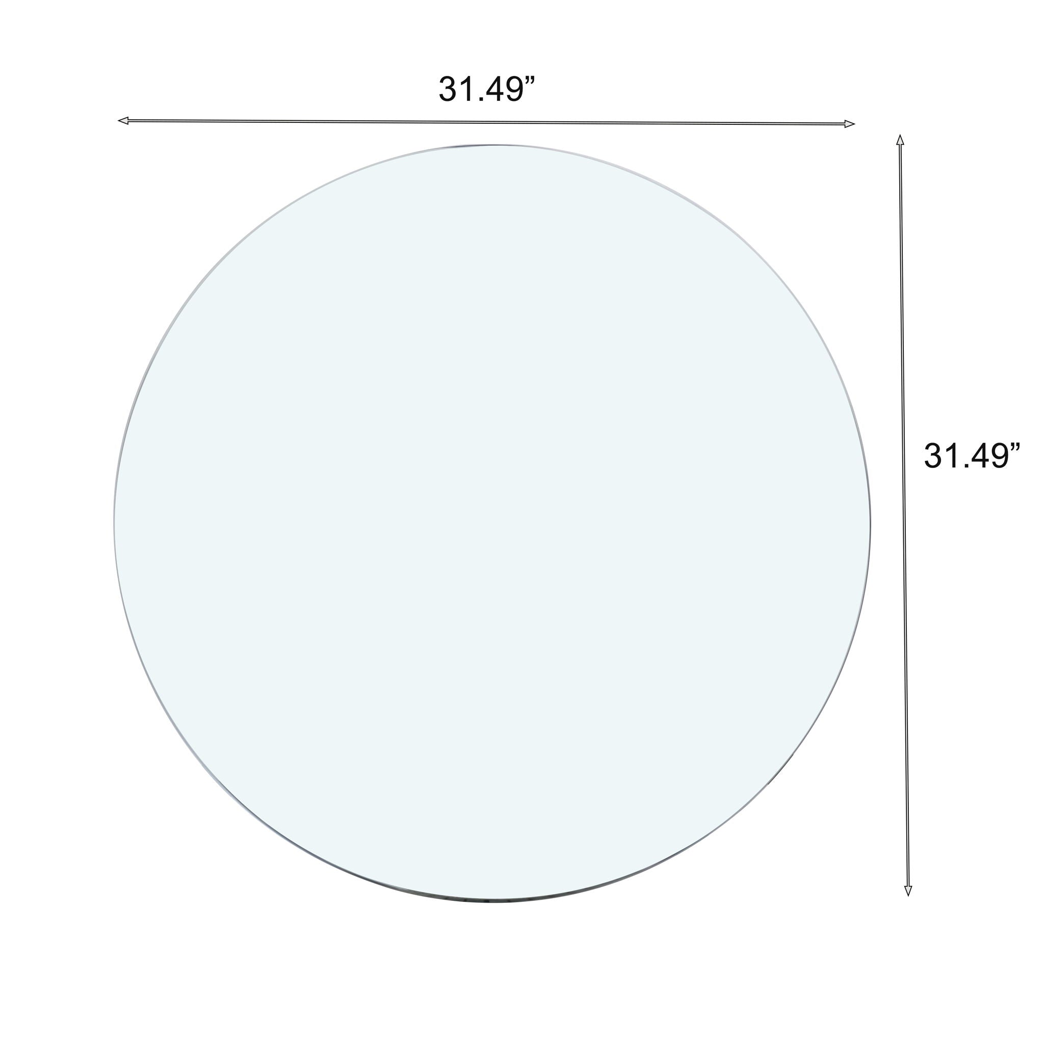 Round Tempered Glass Table Top