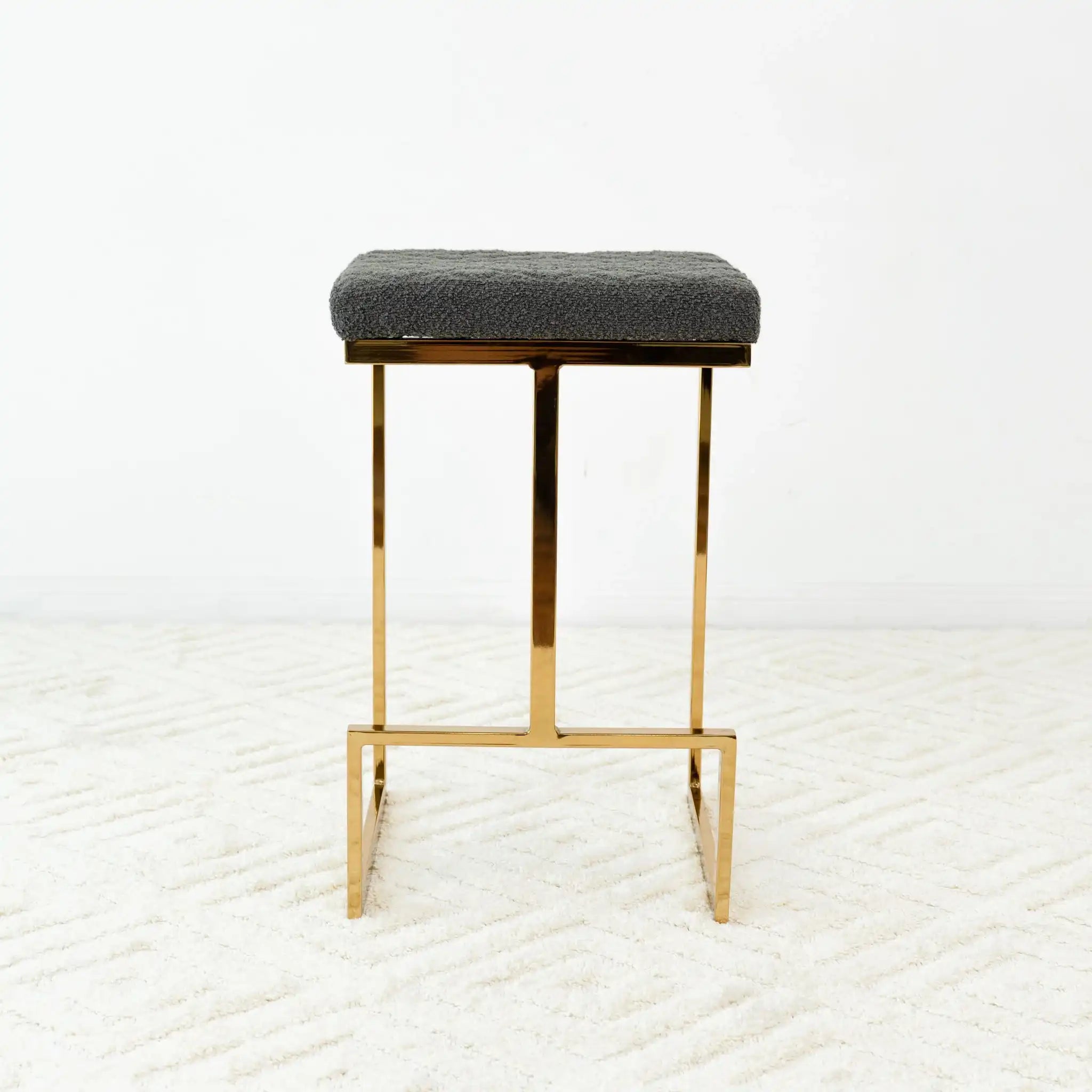 Joel - Mid Century Modern Luxury Upholstered Stool
