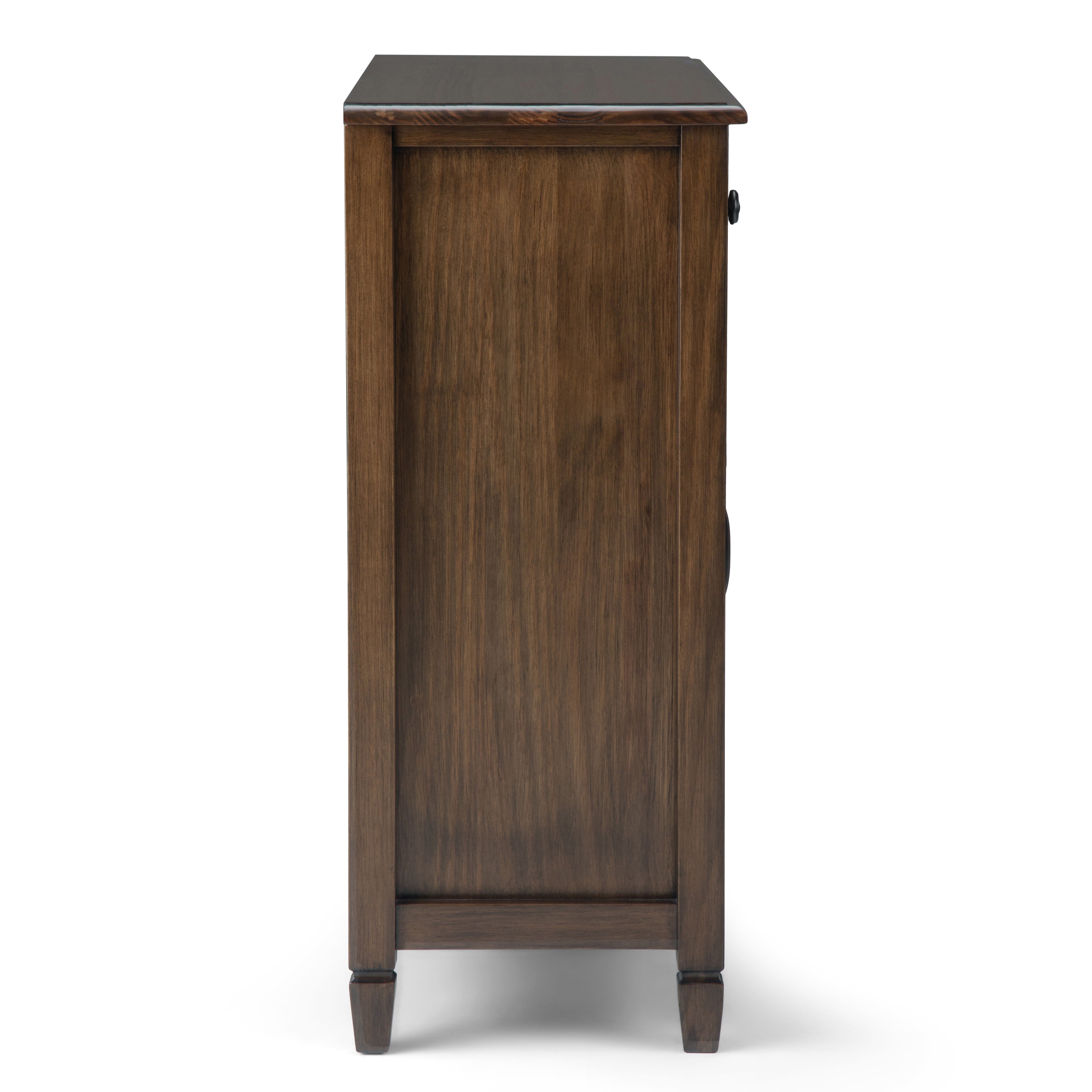 Connaught - Entryway Storage Cabinet - Rustic Natural Aged Brown - Best Buy Furniture