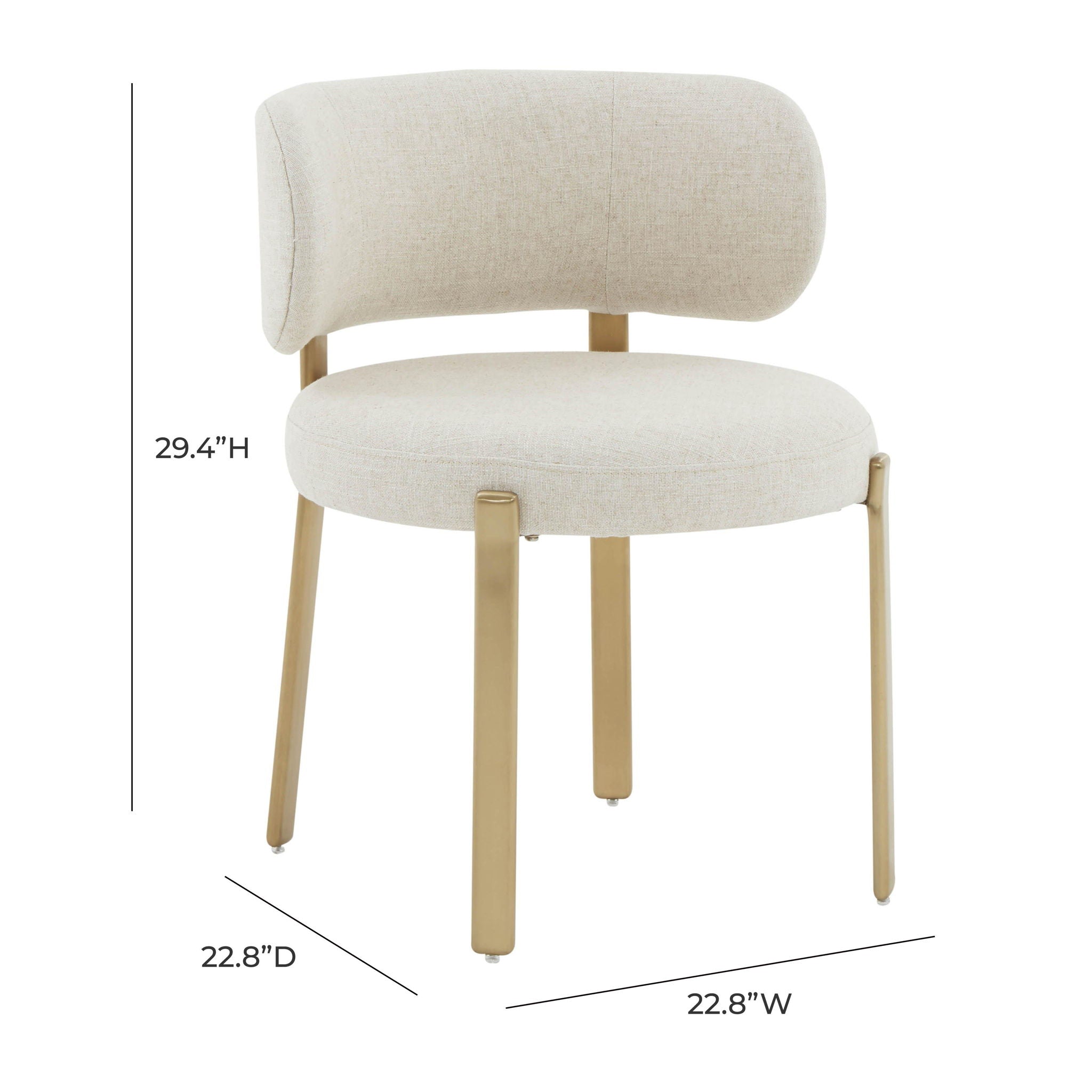 Margaret - Dining Chair - Cream