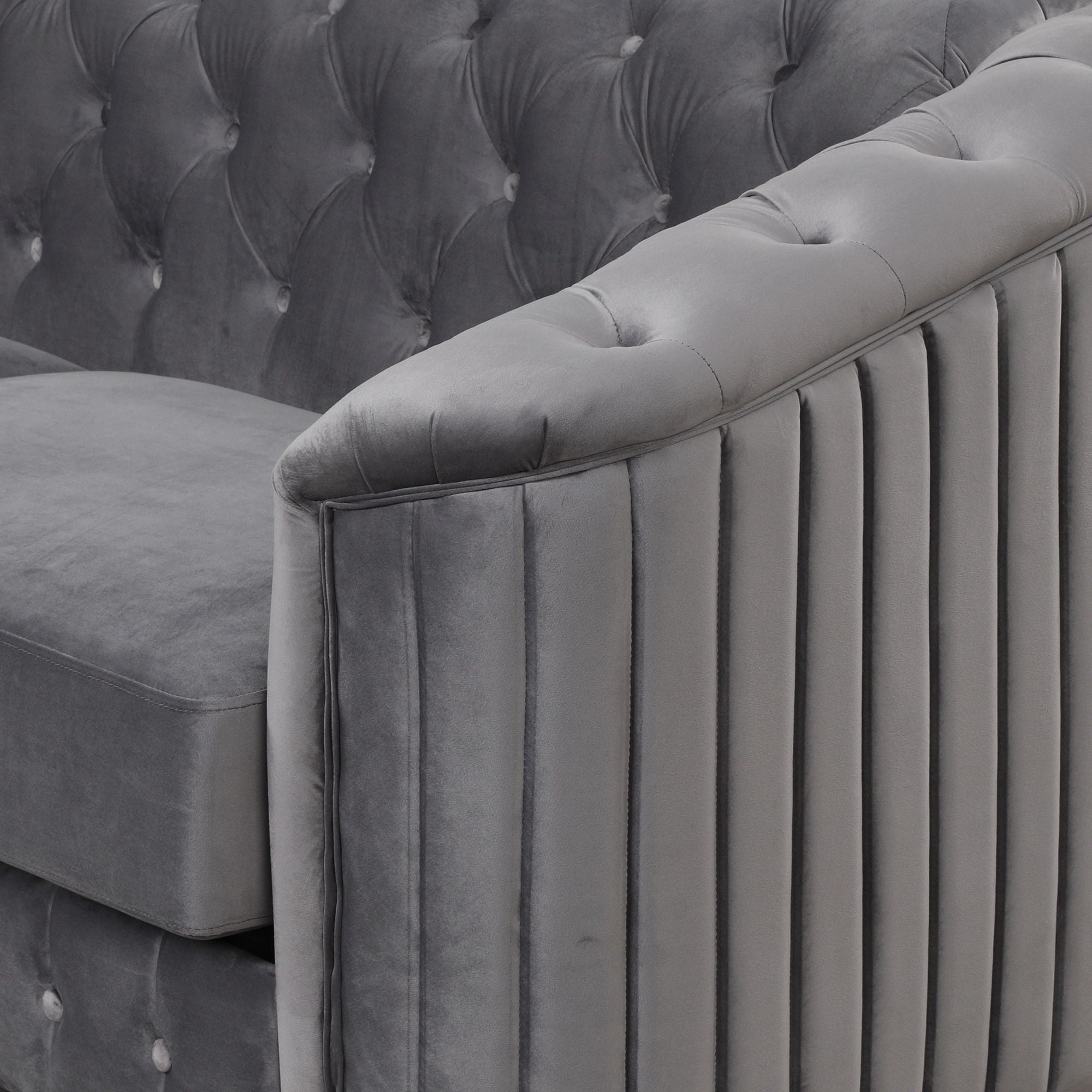 Sofa With Thick Removable Seat Cushion, 3 Seater