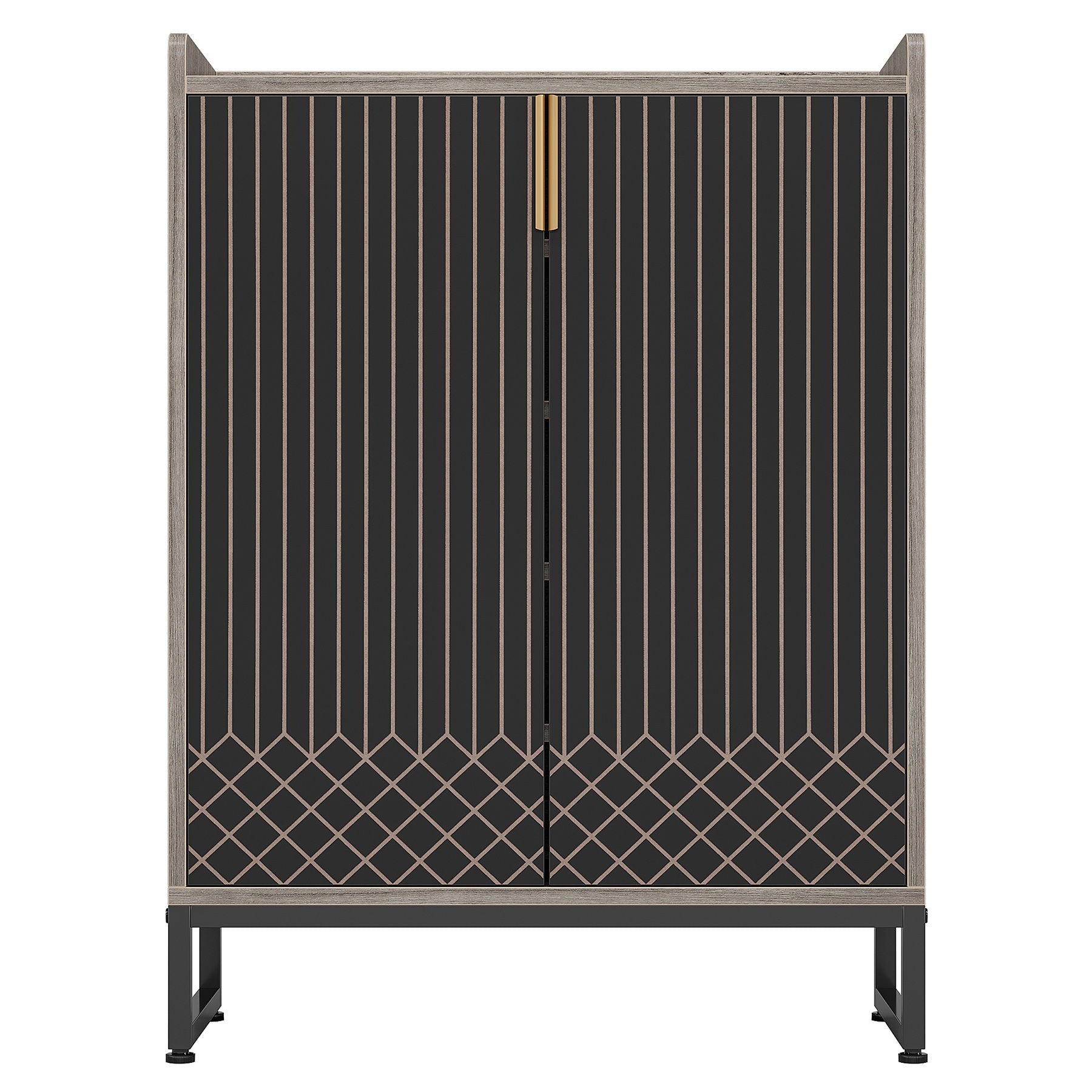 5 Tiers Shoe Storage Organizer With Doors