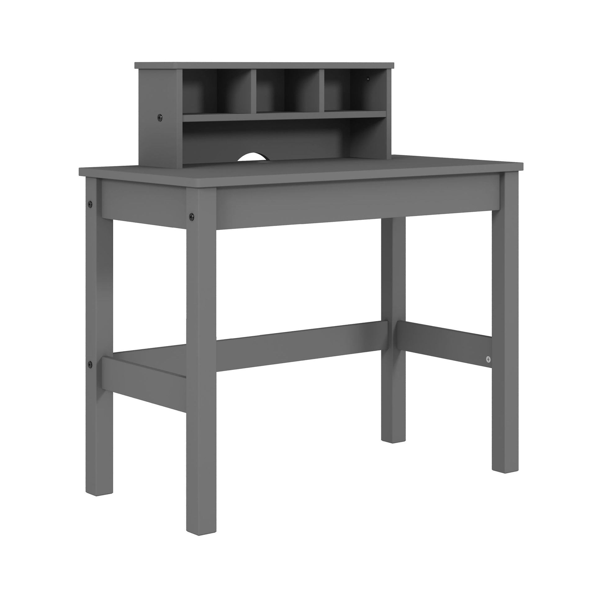 Logan - Writing Desk - Gray - Best Buy Furniture