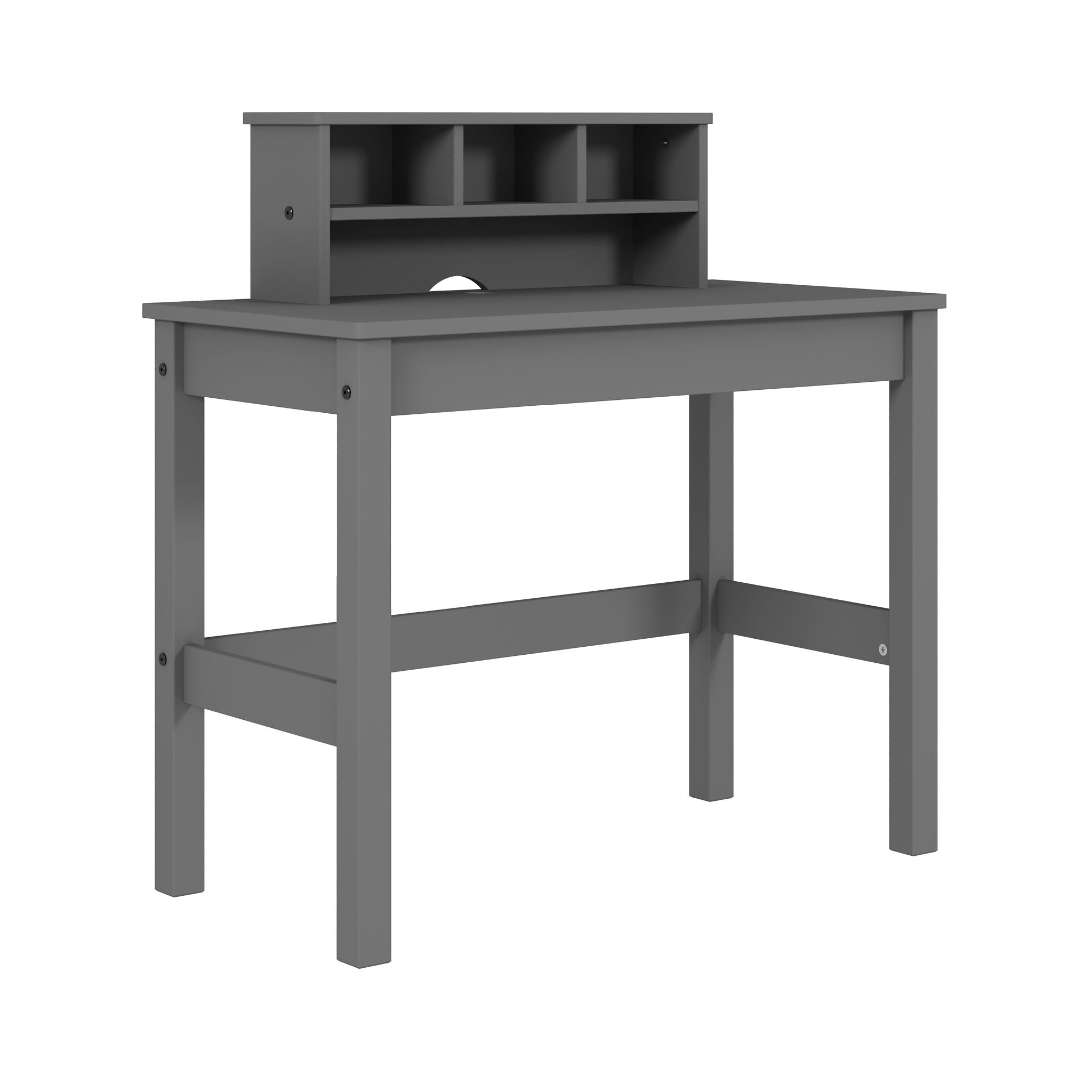 Logan - Writing Desk - Gray - Best Buy Furniture