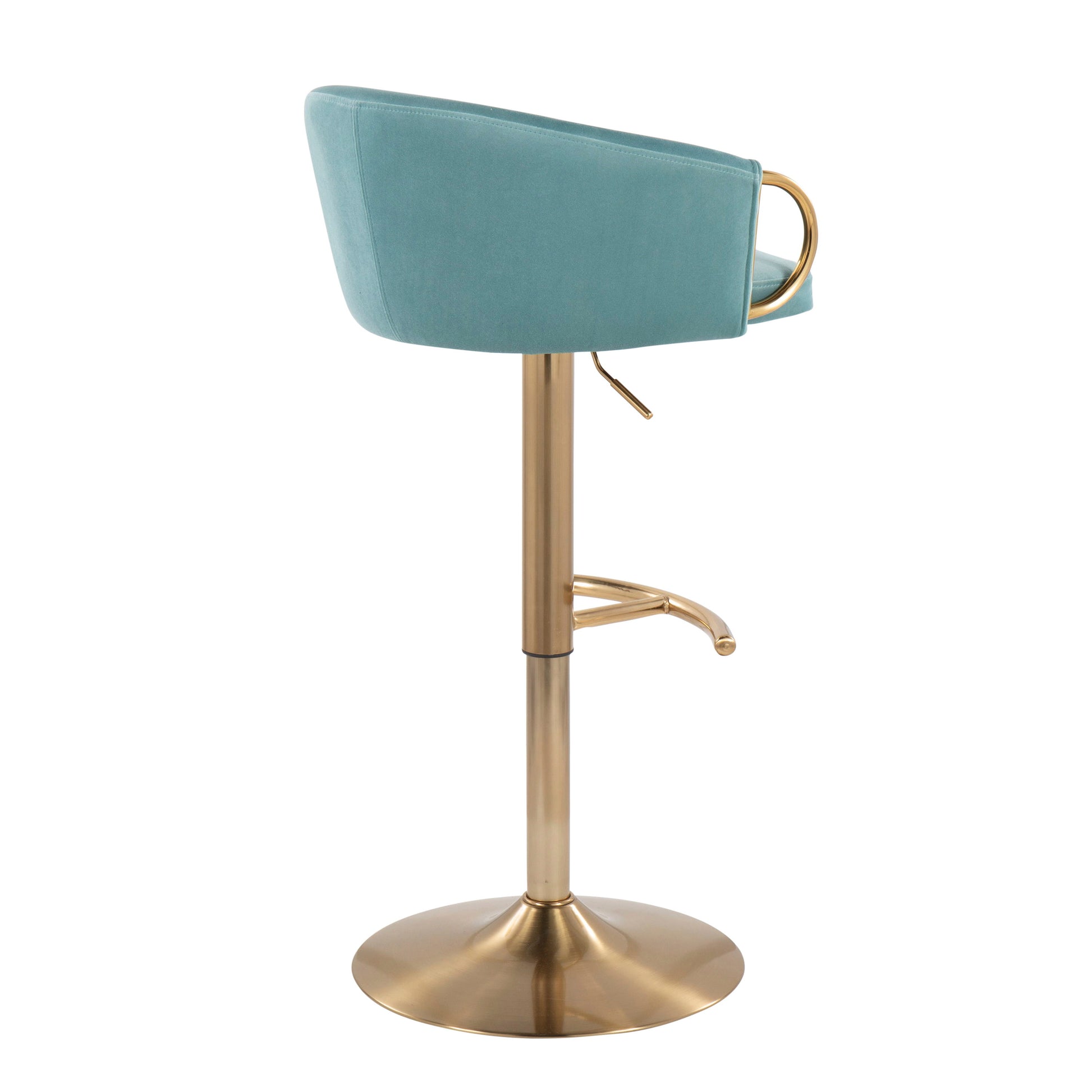 Claire - Contemporary / Glam Adjustable Bar Stool (Set of 2) - Best Buy Furniture