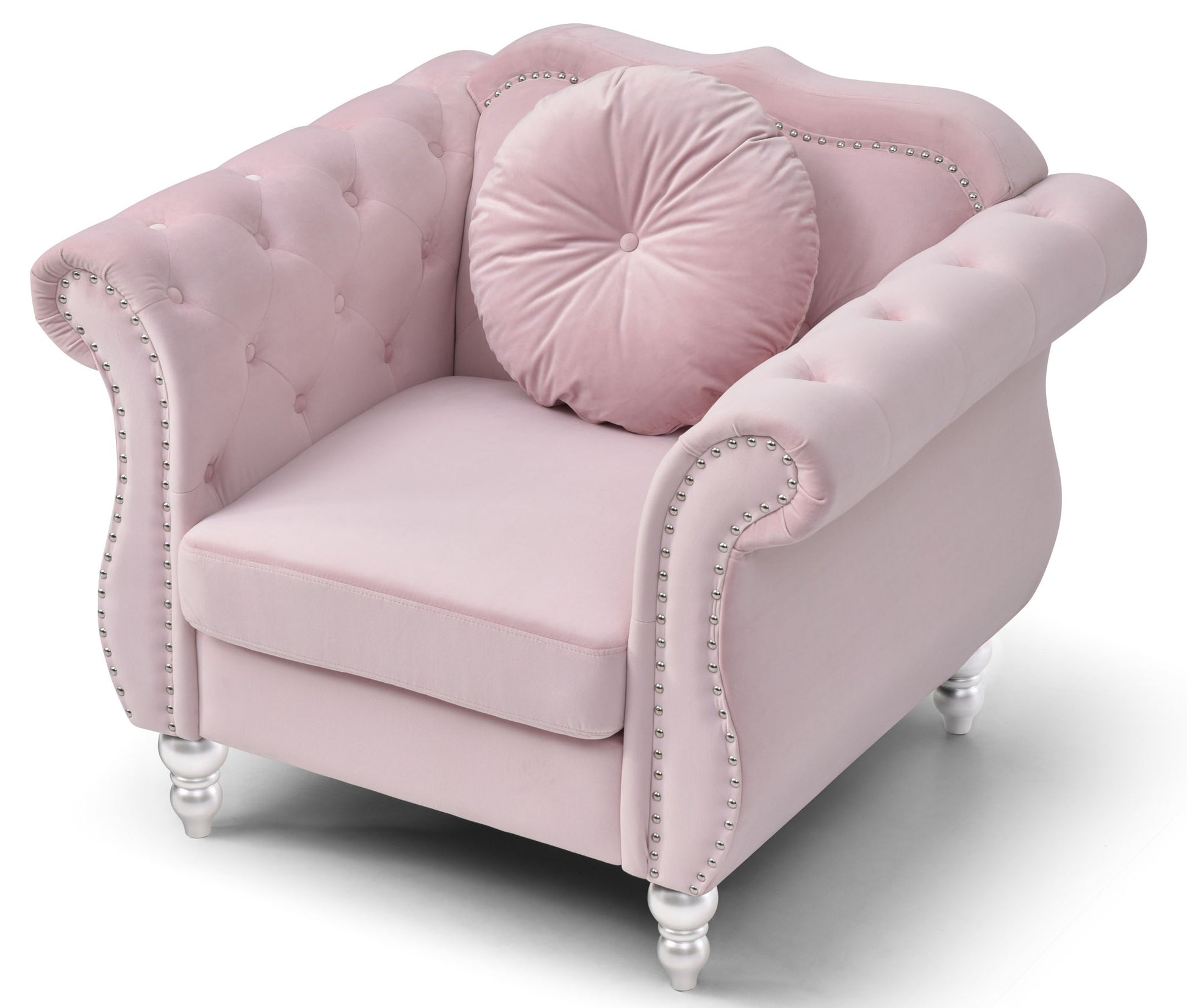 Chic Transitional Flared Arm Chair - Best Buy Furniture