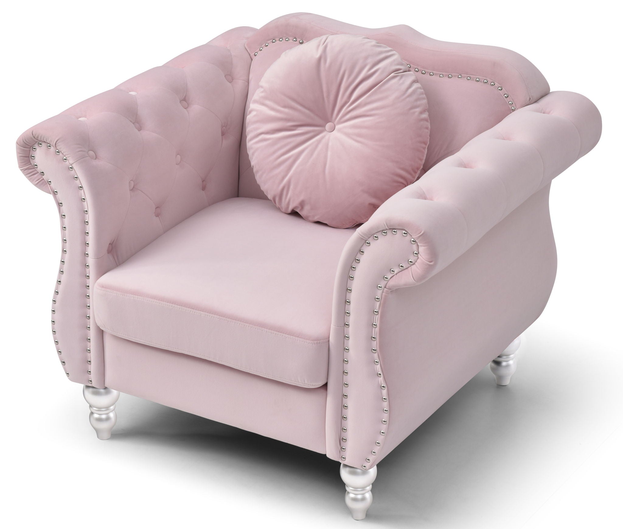 Chic Transitional Flared Arm Chair - Best Buy Furniture