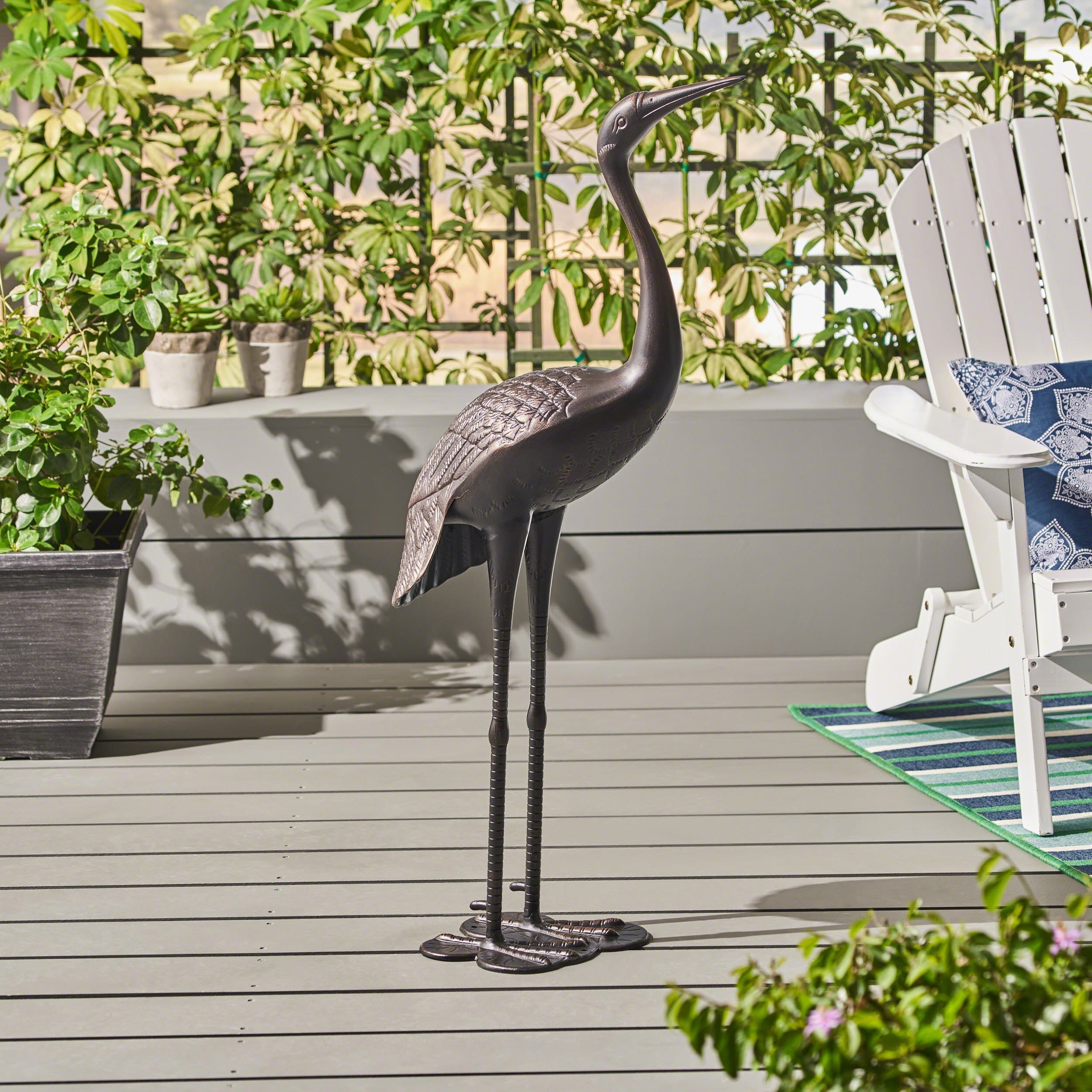 Sunny Outdoor 43 Inch Aluminum Crane - Shiny Copper