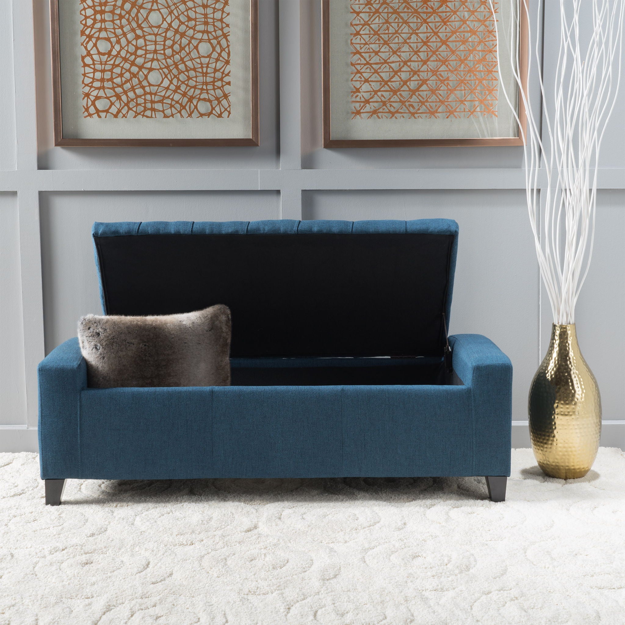 Guernsey - Ottoman Storage With Tufted Top - Best Buy Furniture