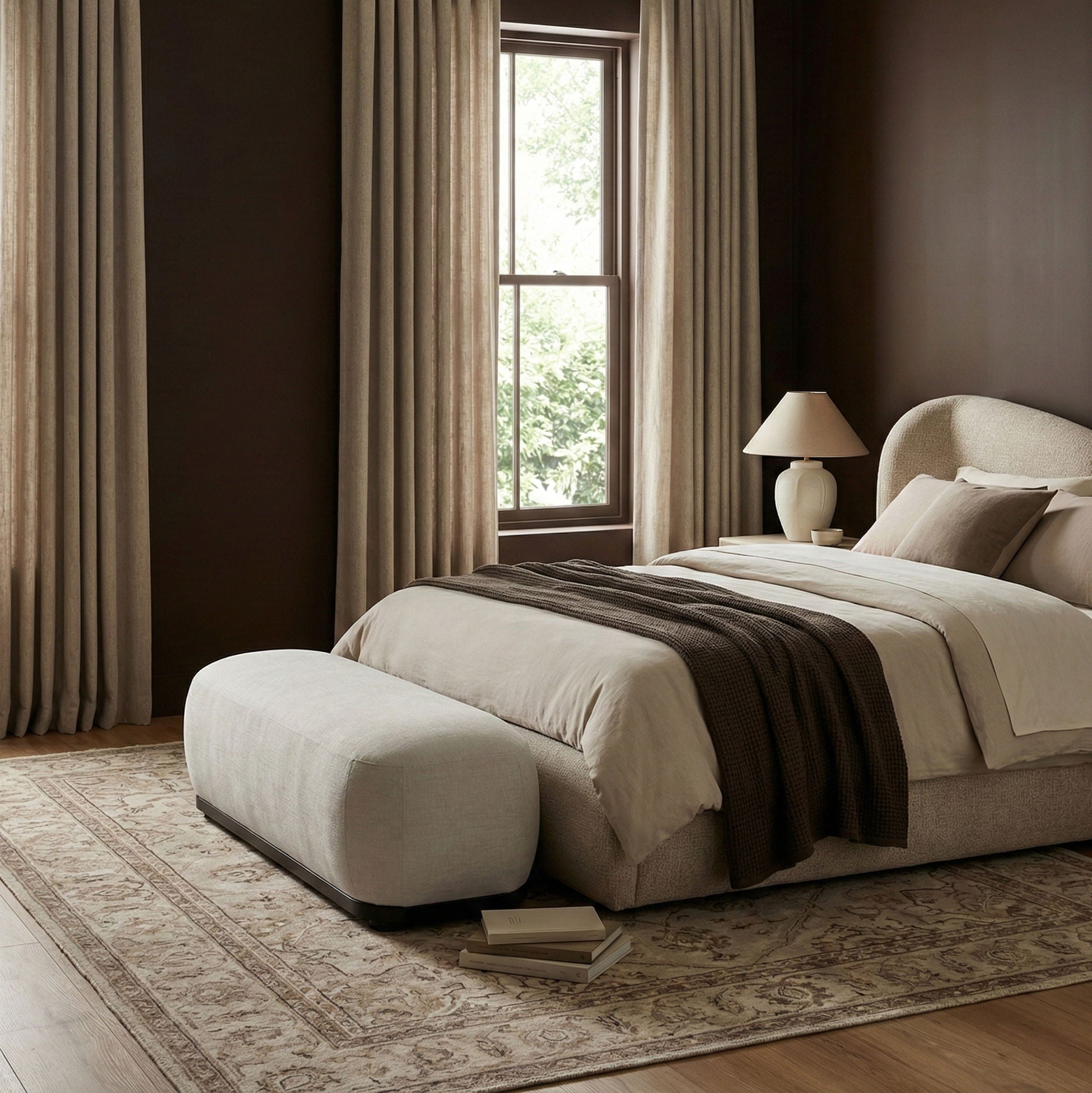 Calum - Bench - Black Frame