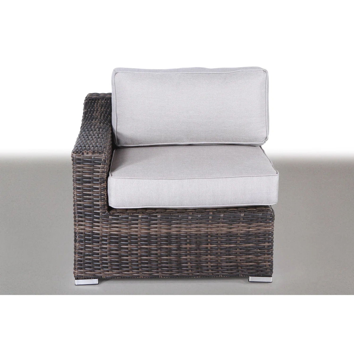 Outdoor Wicker Conversation Set With Cushions, All Weather