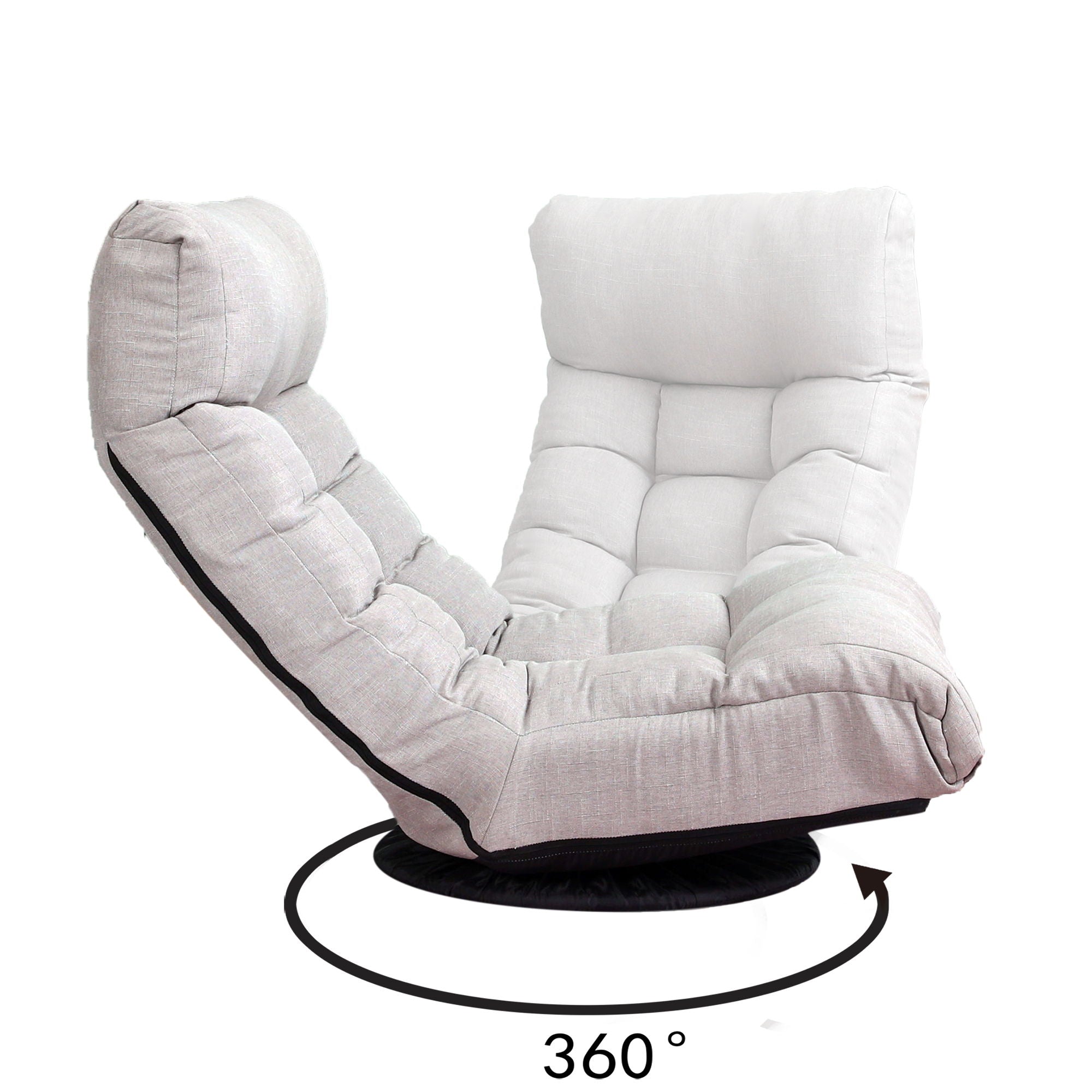 Adjustable Japanese Reclining Floor Chair Sofa With Metal Frame For Living Room