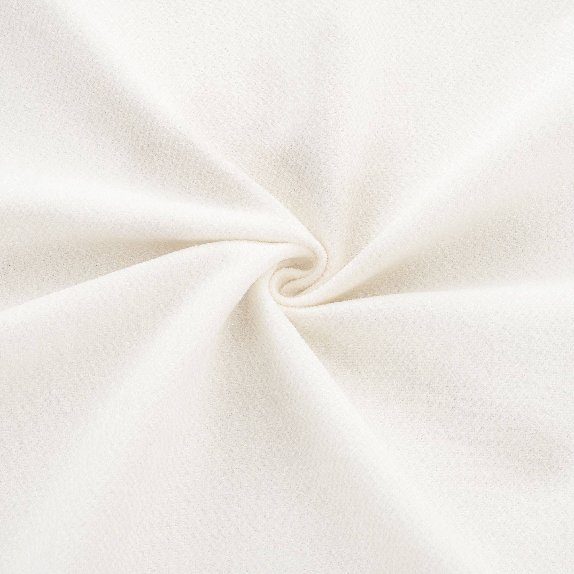 Contemporary Elegant White Chenille Sofa With Storage And Ottoman