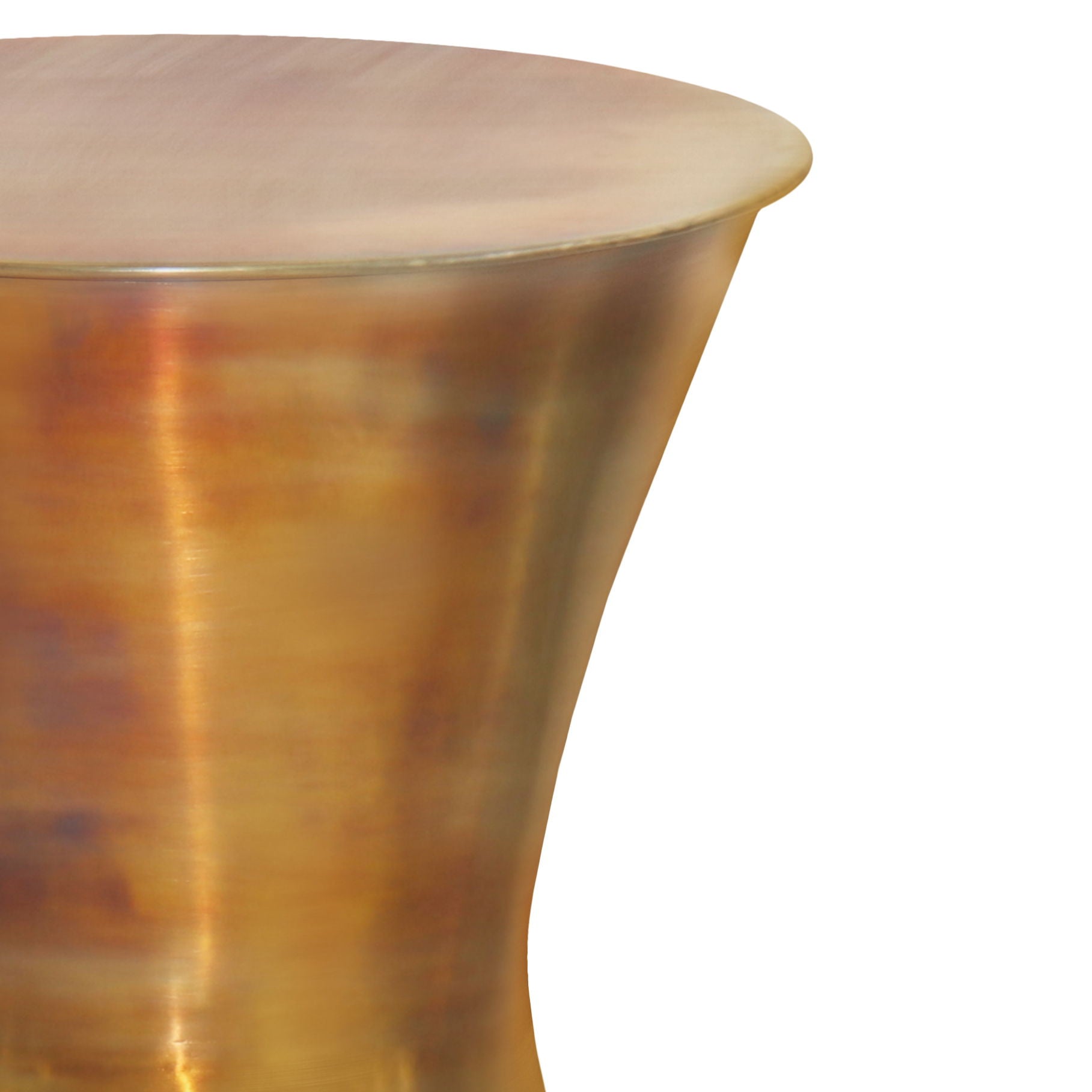Kenton - Metal Side Table - Tarnished Brass - Best Buy Furniture