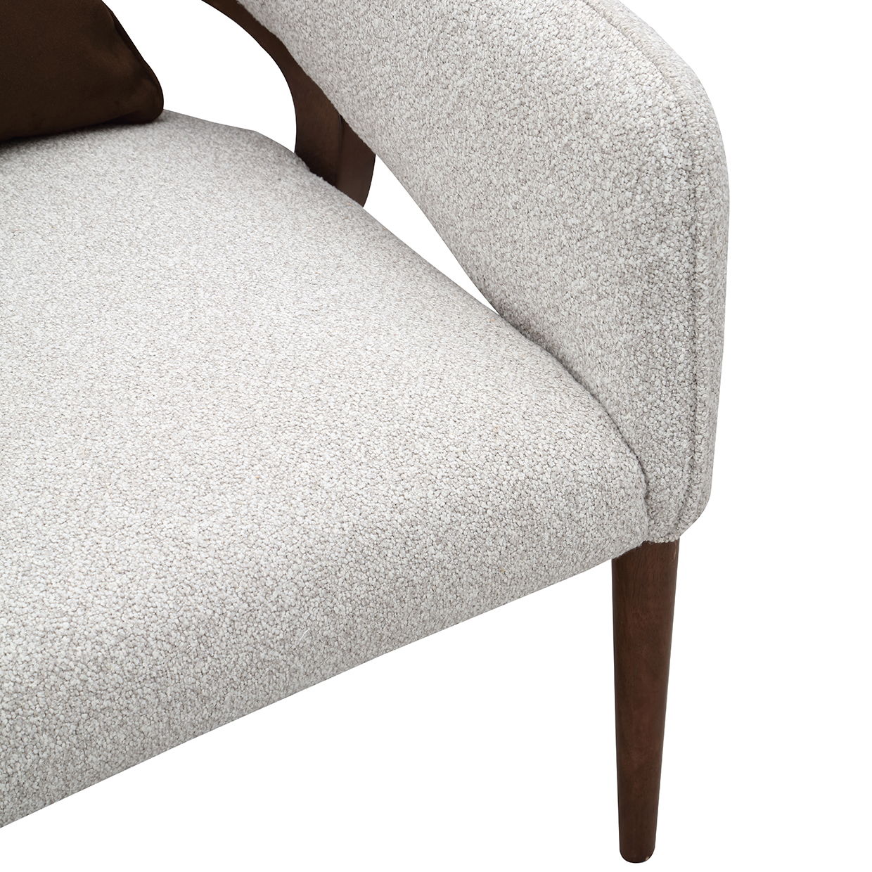 Houston - Accent Chair - Pebble / Walnut